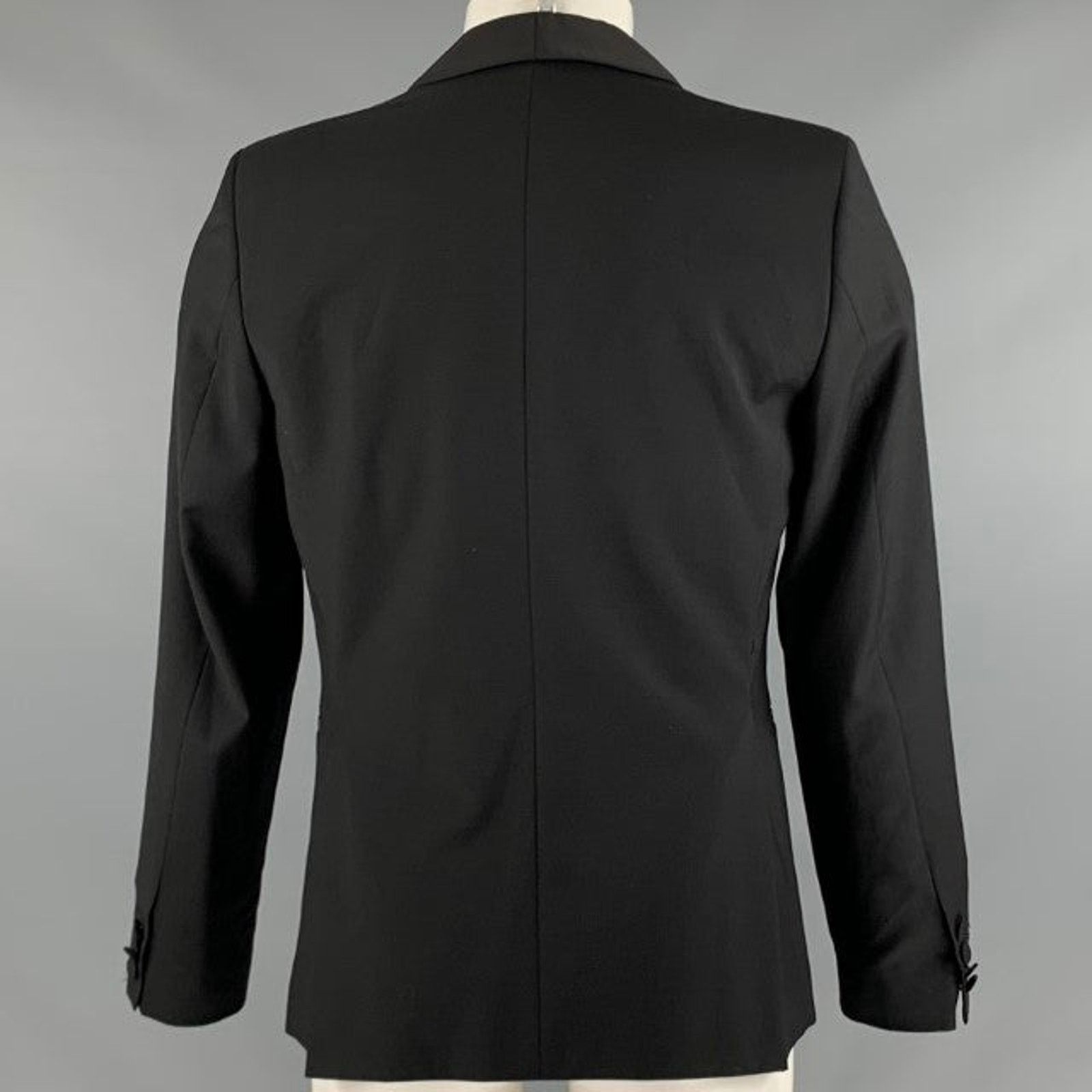 Lindberg J. LINDEBERG Size 38 Black Wool Shawl Collar Coat Size US S / EU 44-46 / 1 - 3 Thumbnail