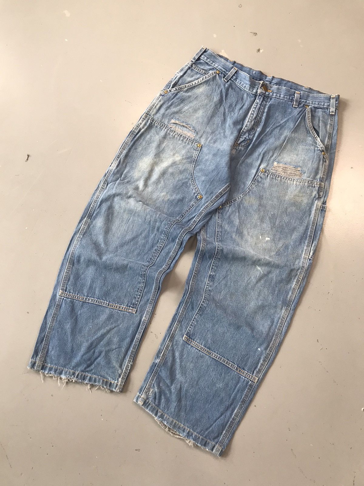 Carhartt × Vintage Vintage Carhartt B273 DST double knee carpenter denim Size US 36 / EU 52 - 2 Thumbnail