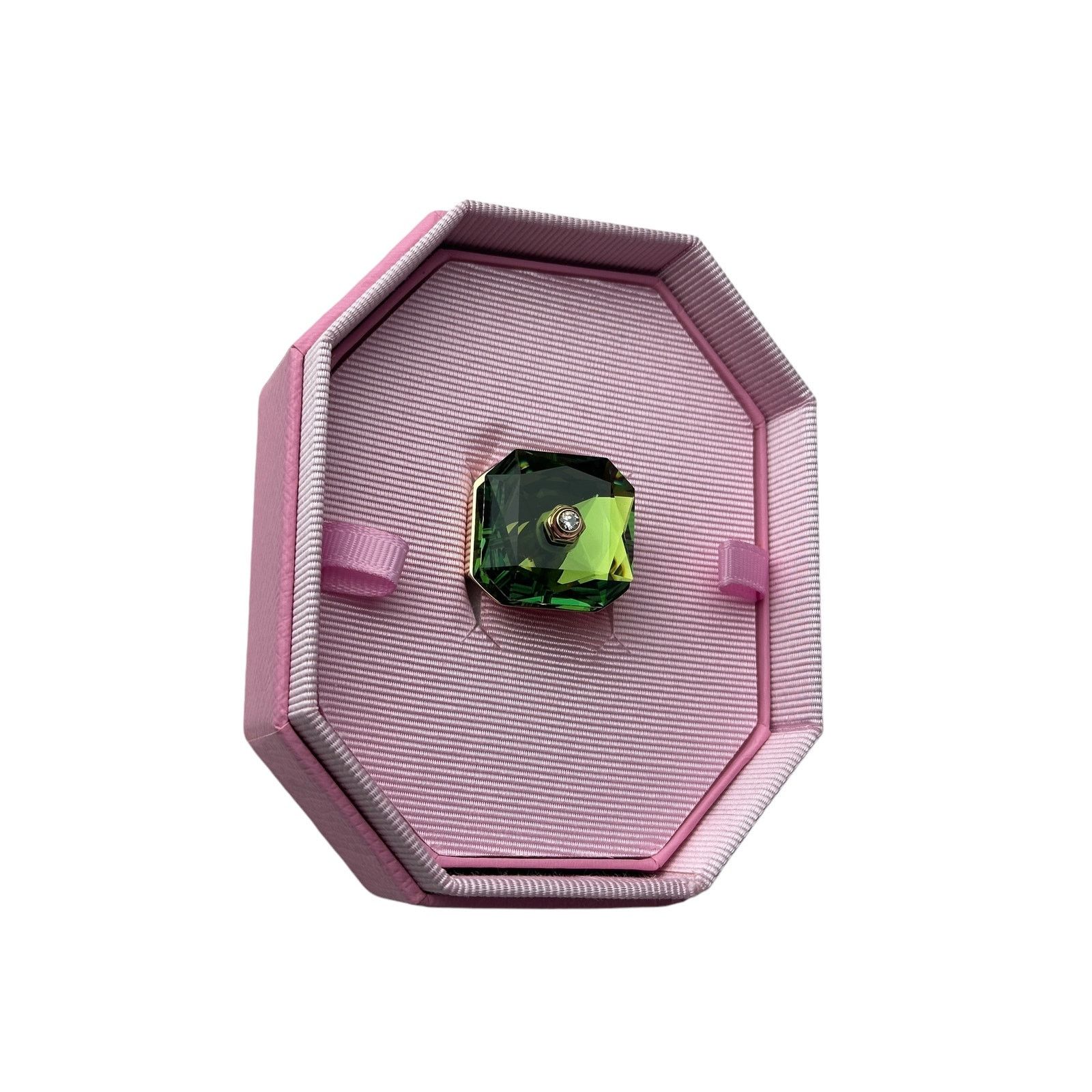 Swarovski Swarovski Numina cocktail ring Octagon cut, Green Size 9 /60 Size ONE SIZE - 3 Thumbnail