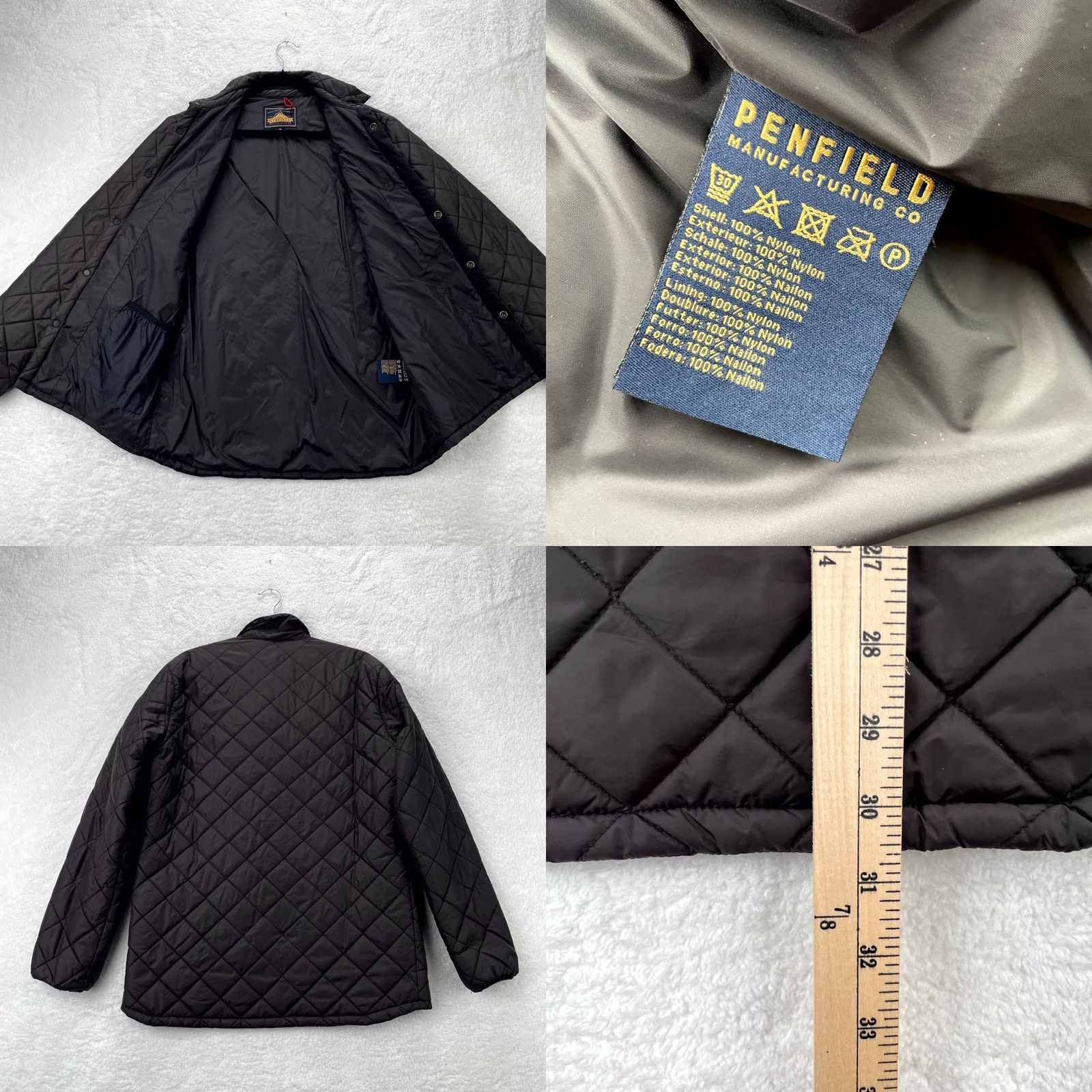 Penfield Penfield Jacket Mens Black Medium Puffer Quilted Coat Mock Neck Insulated Size US M / EU 48-50 / 2 - 8 Thumbnail