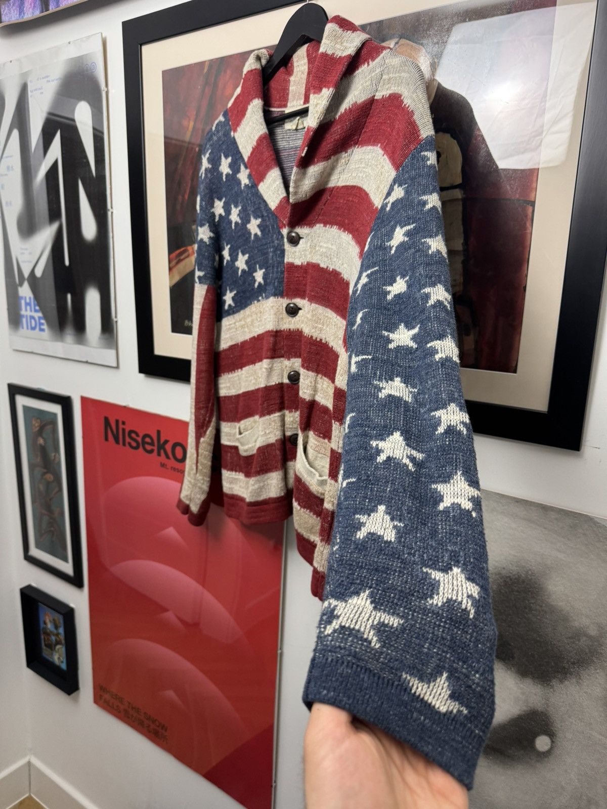 Ralph Lauren Ralph Lauren Cardigan Knit American Flag 🇺🇸 Pharrell Willams Size US L / EU 52-54 / 3 - 2 Thumbnail