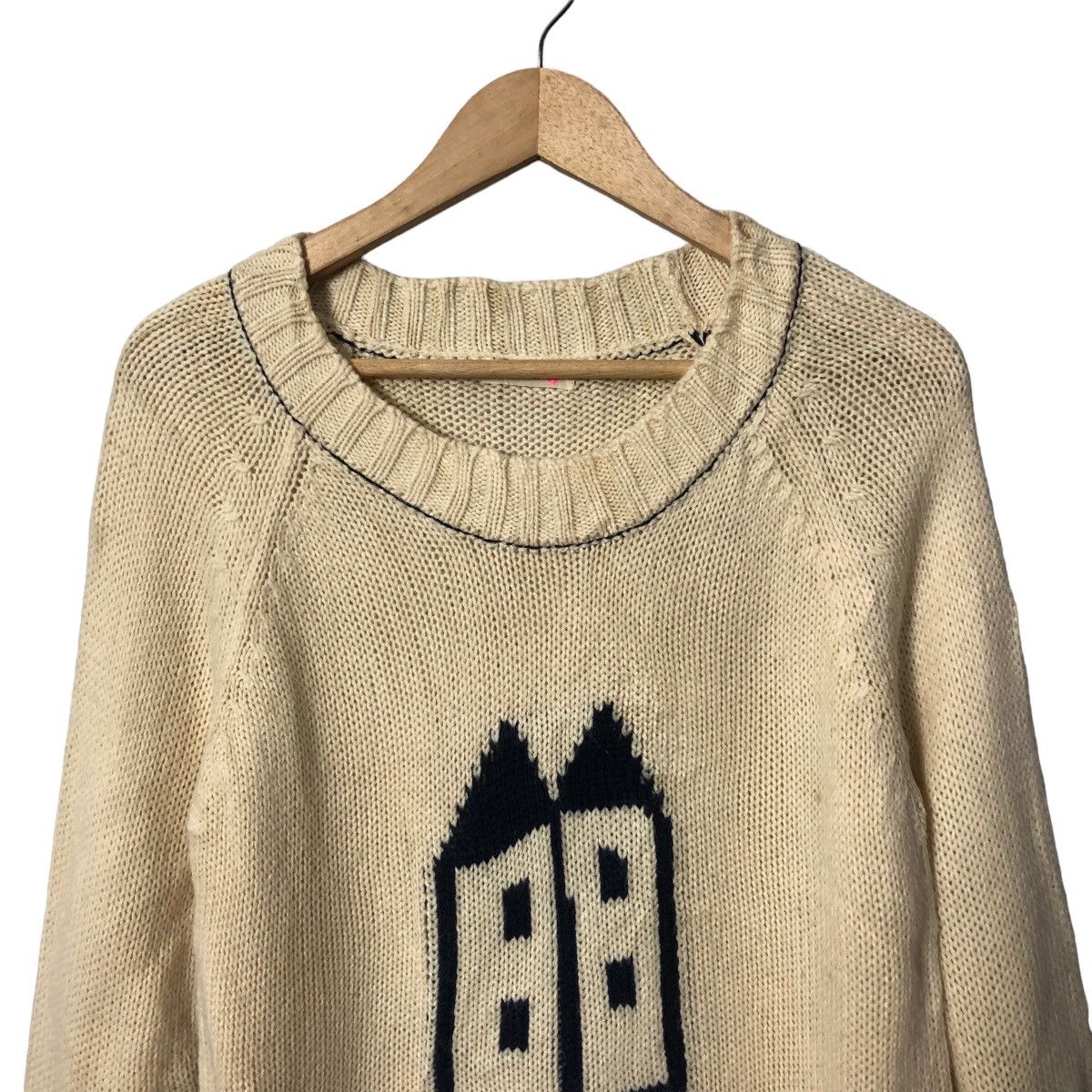 Aran Isles Knitwear Vintage Pou Dou Dou Big Logo Knitwear Sweater Jumper Size S / US 4 / IT 40 - 4 Thumbnail