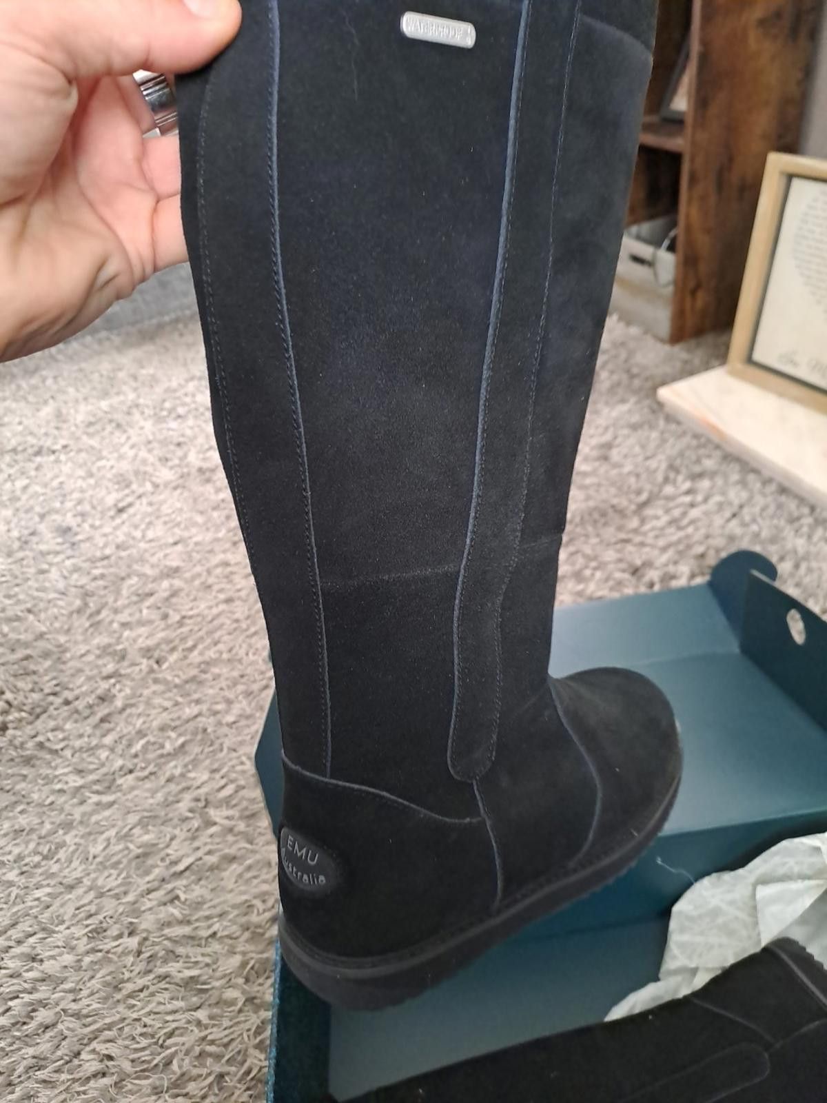 Other EMU Australia Moonta Black Suede Fur and Sheepskin UK size 4 Size US 6 / IT 36 - 4 Thumbnail