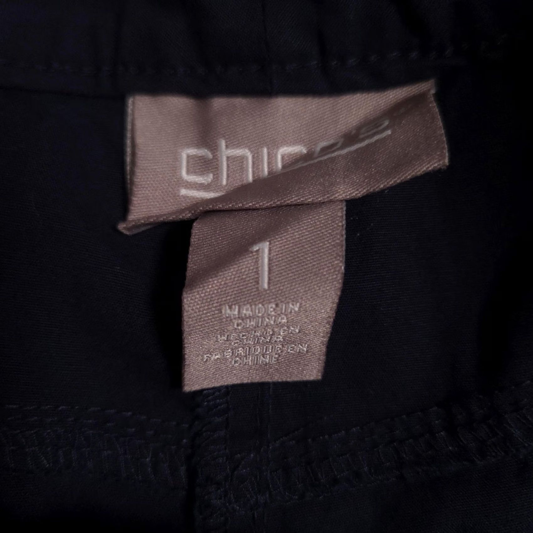 Vintage Chico'S Capri Pants Women 1 Blue Twill Stretch Zip Fly Crop Pockets Casual Size 25" / US 0 / IT 36 - 6 Thumbnail