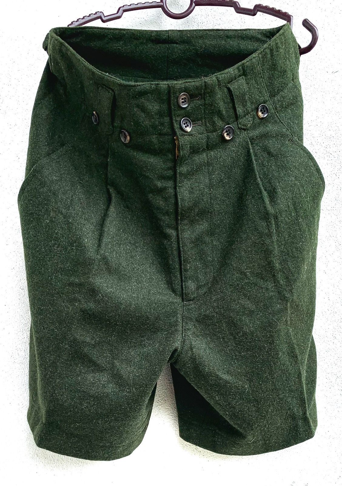 Japanese Brand Vintage ISAMU-ISHII Company Wool Short Pant Size 25" / US 0 / IT 36 - 2 Thumbnail