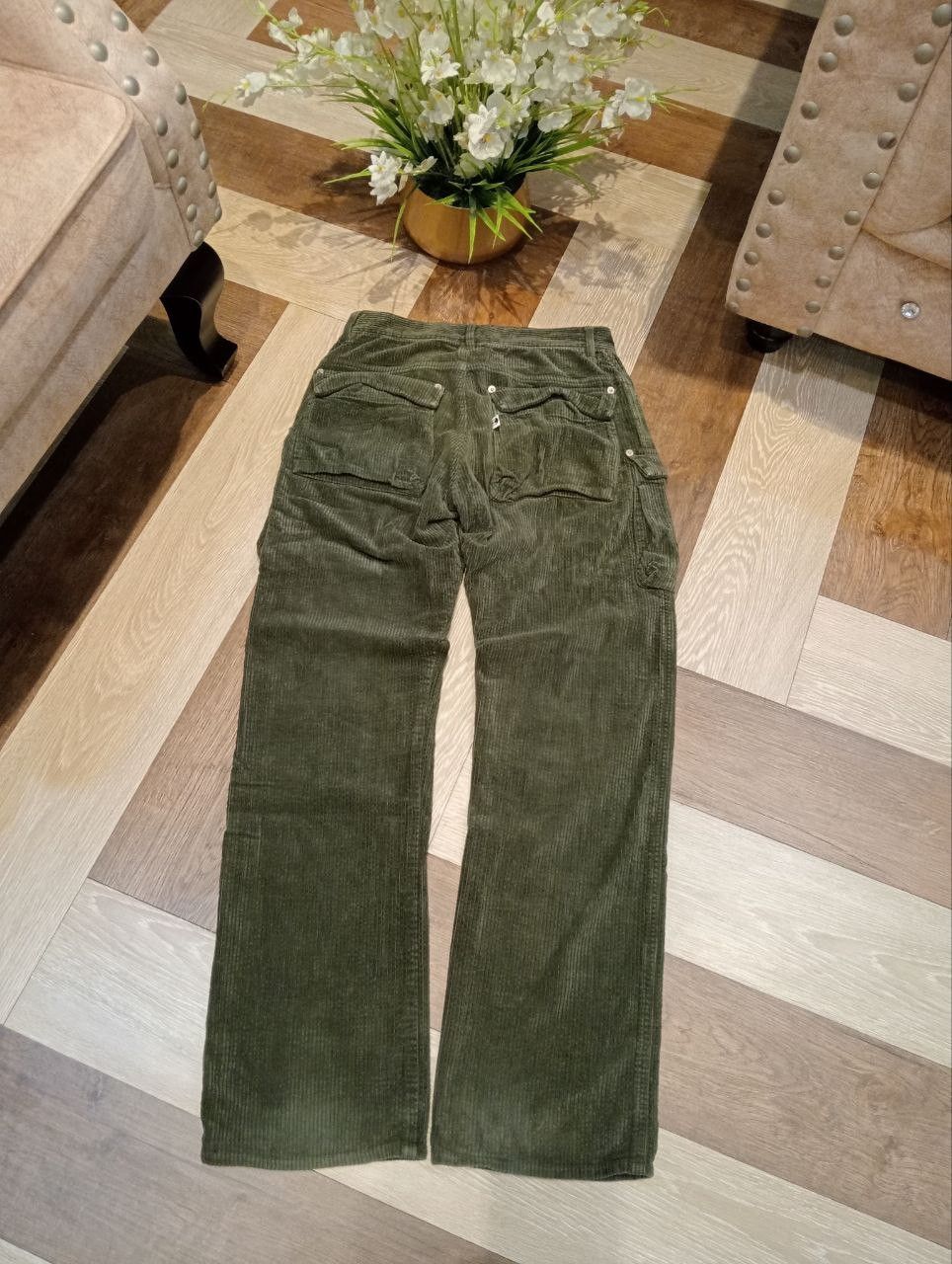 Final Home RARE FINAL HOME ISSEY MIYAKE CORDUROY CARGO PANTS Size US 28 / EU 44 - 8 Thumbnail