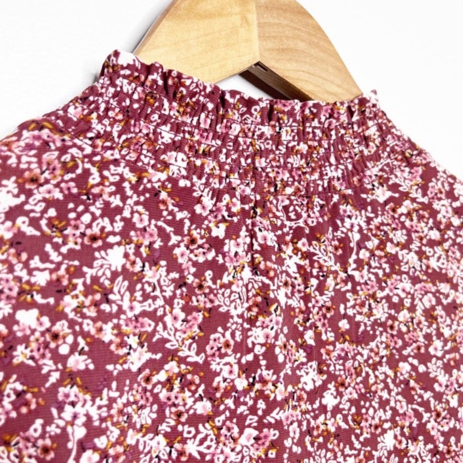 Anne Klein New with Tag Anne Klein Women's Floral Turtleneck Blouse Size L / US 10 / IT 46 - 12 Thumbnail