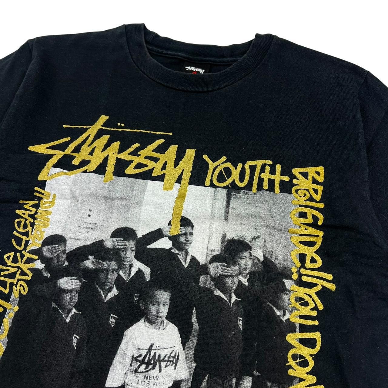 Stussy Vintage 2000s Stussy Youth Brigade T-Shirt - Small Size US S / EU 44-46 / 1 - 3 Thumbnail