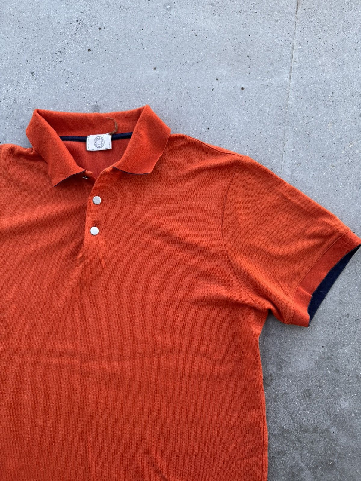 Designer × Hermes Rare Hermes Sellier Polo T-Shirt archive rare Size US L / EU 52-54 / 3 - 3 Thumbnail