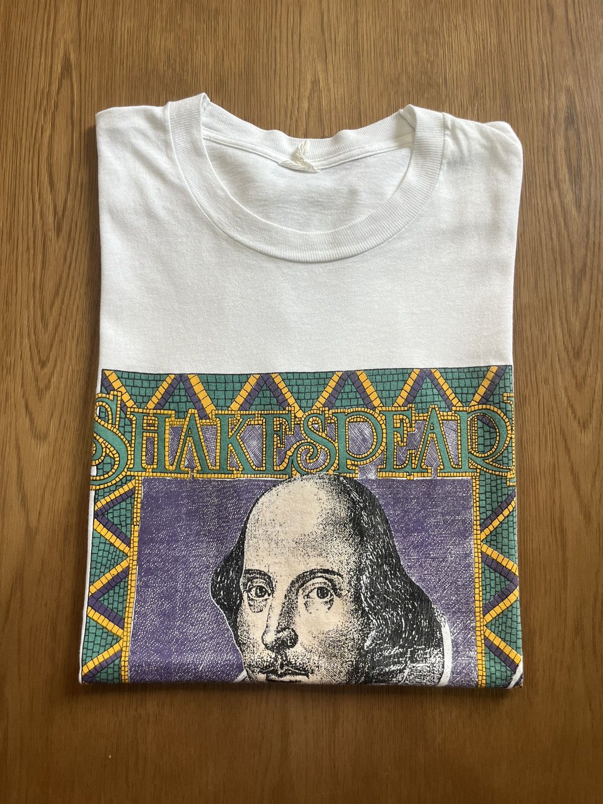 Arts & Science Vintage SHAKESPEARE Artwork Design 90’s Tshirt Size US L / EU 52-54 / 3 - 1 Thumbnail