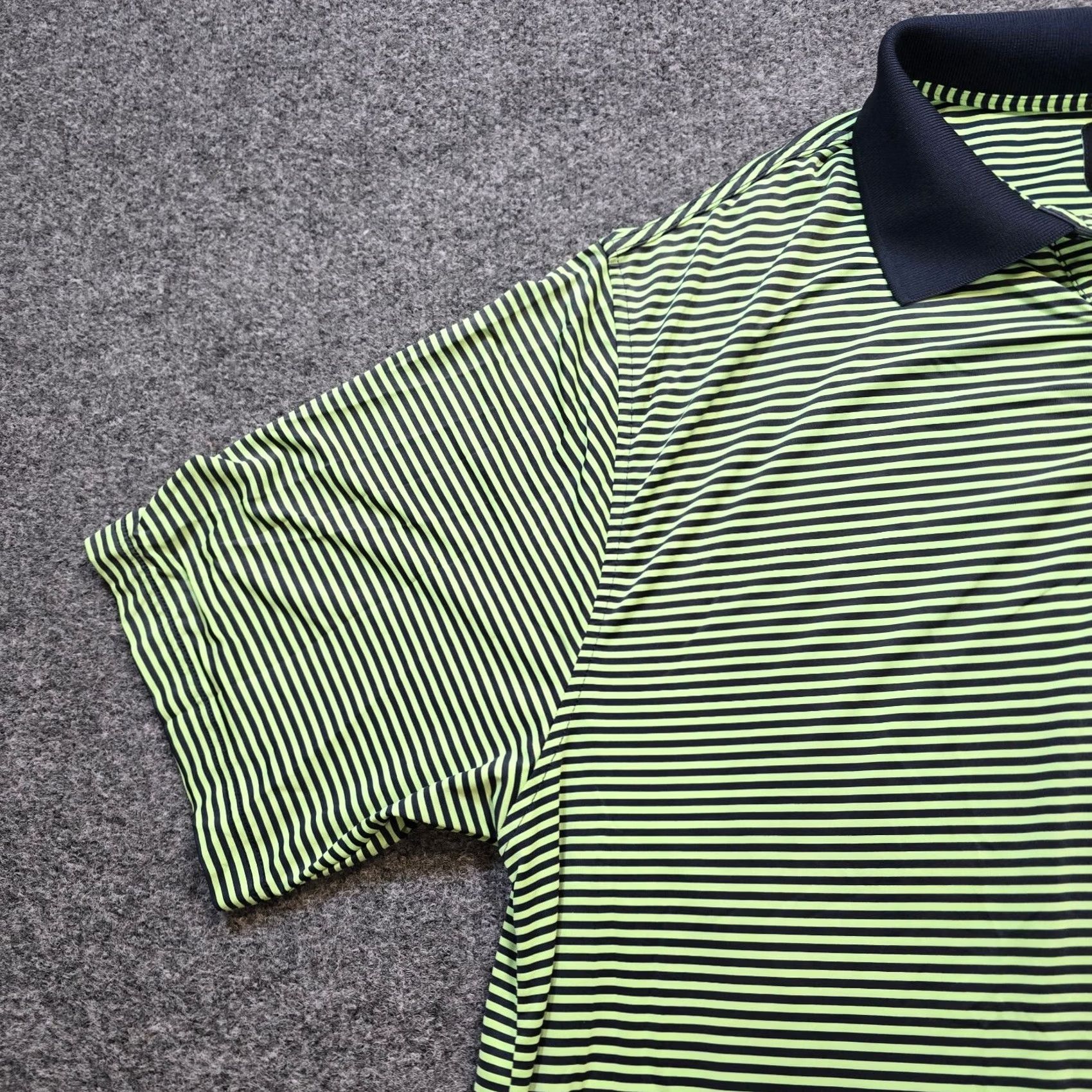 Footjoy FootJoy Polo Shirt Mens L Green Striped Golf Performance Short Sleeve Casual Size US L / EU 52-54 / 3 - 5 Thumbnail