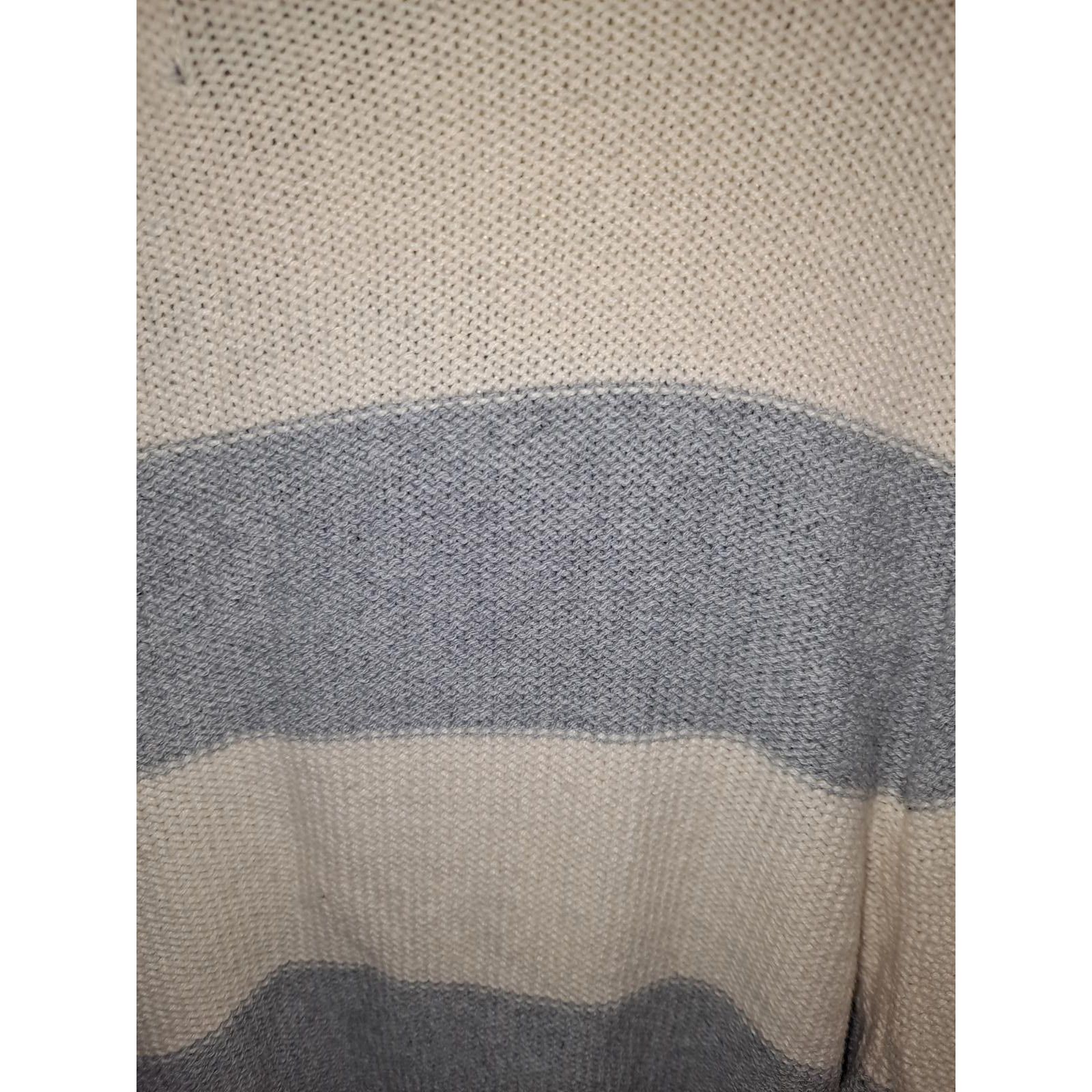 Chaps Chaps Gray and White Cable Knit Sweater SIze XL Size US XL / EU 56 / 4 - 6 Thumbnail