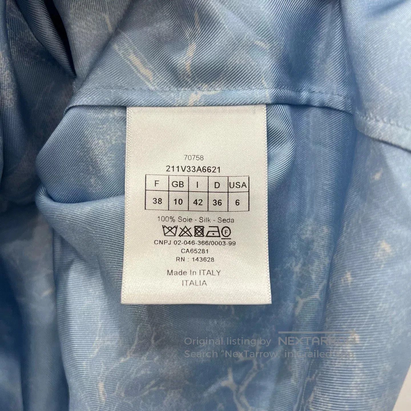 Dior Dior Zoo Silk Shirt. Size US XXS / EU 40 - 5 Thumbnail