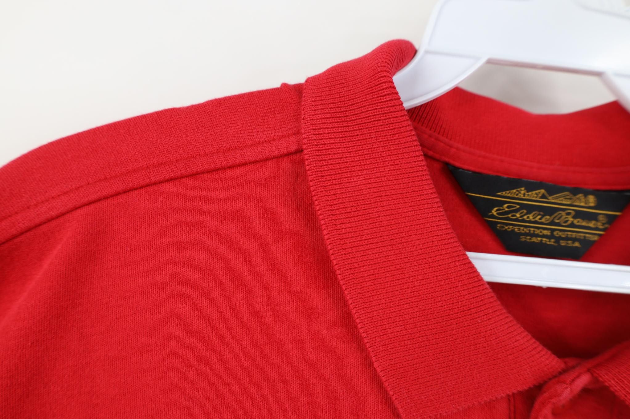 Eddie Bauer Vintage 90s Eddie Bauer Soft Cotton Golf Polo Shirt Red Size US M / EU 48-50 / 2 - 6 Thumbnail