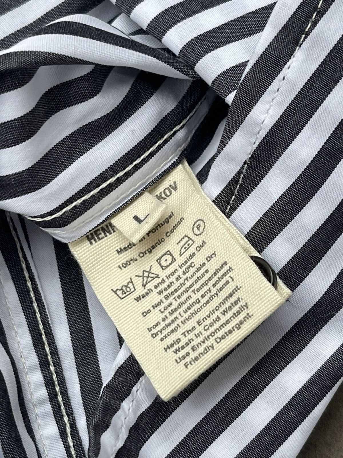 Henrik Vibskov !DS! AW23 Henrik Vibskov Chow Stripped White Black Shirt Size US L / EU 52-54 / 3 - 20 Thumbnail