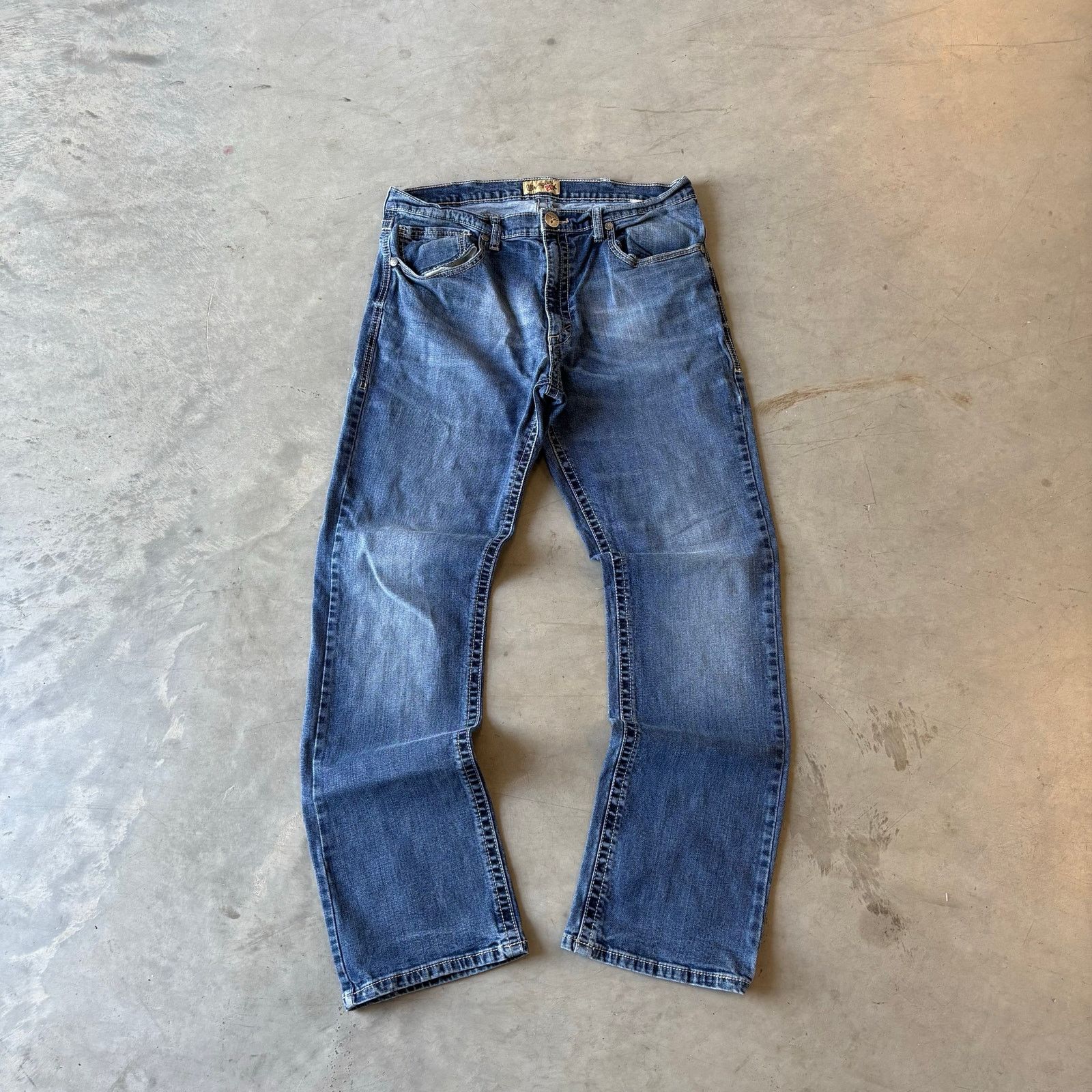 Vintage vintage y2k faded washed bootcut jeans Size US 34 / EU 50 - 1 Thumbnail