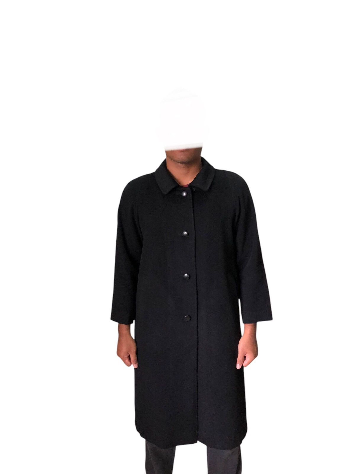 Balmain Authentic🔥 Balmain Cashmere Wool Long Coat Black Size L / US 10 / IT 46 - 3 Thumbnail