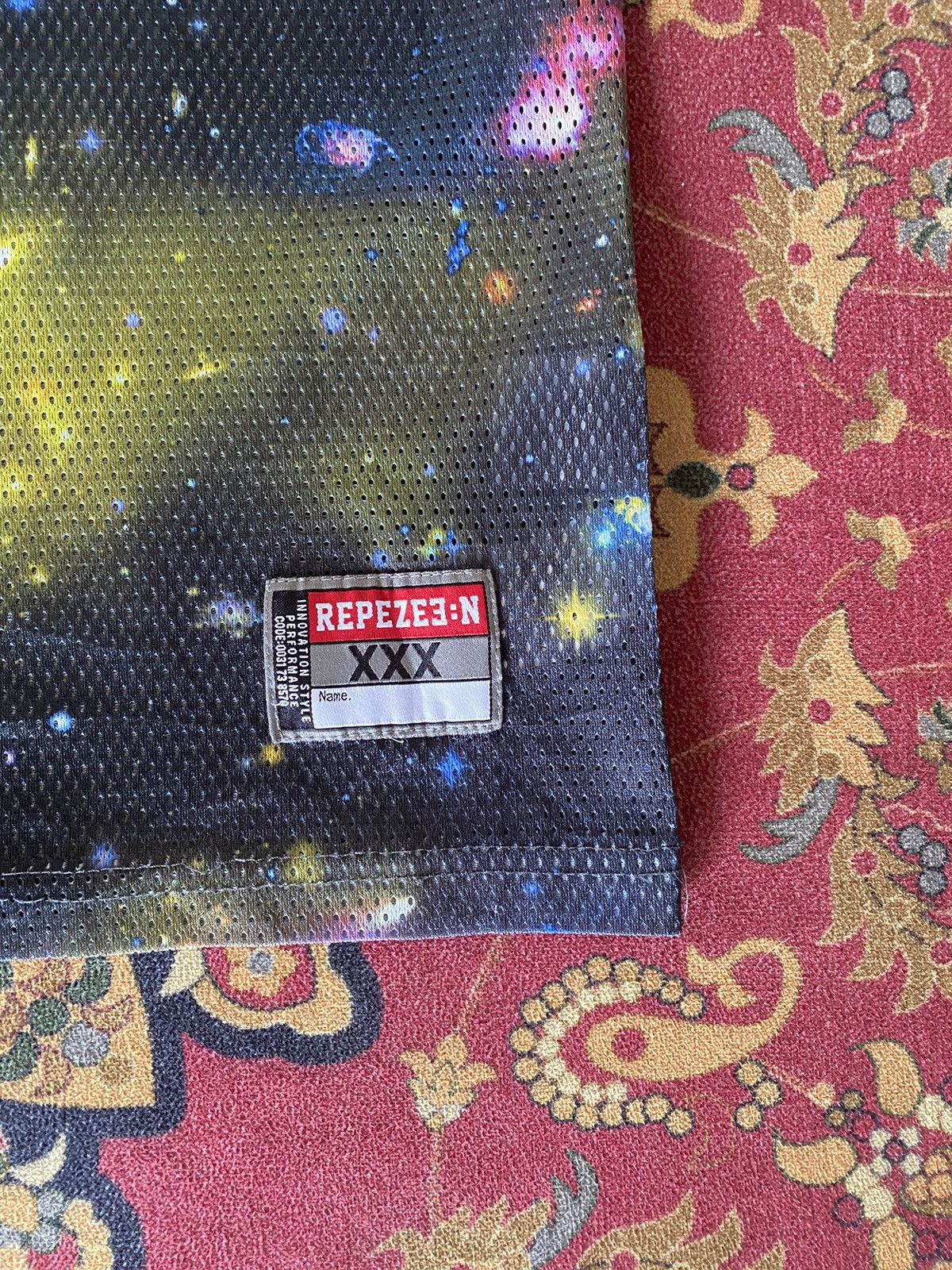 Japanese Brand Vintage REPEZEE:N Mesh Jersey Fullprint Size L Size US L / EU 52-54 / 3 - 4 Thumbnail