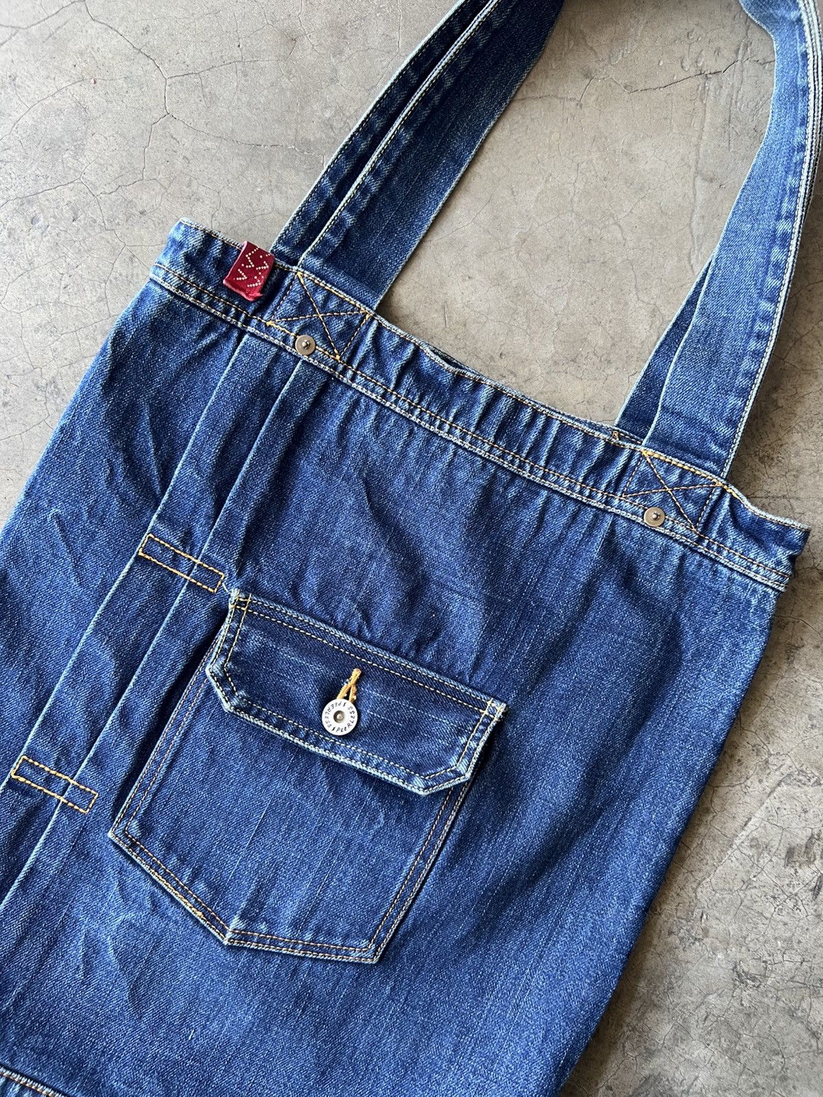 Visvim Visvim - S/S18 Dry Denim Tote Bag Size ONE SIZE - 4 Thumbnail
