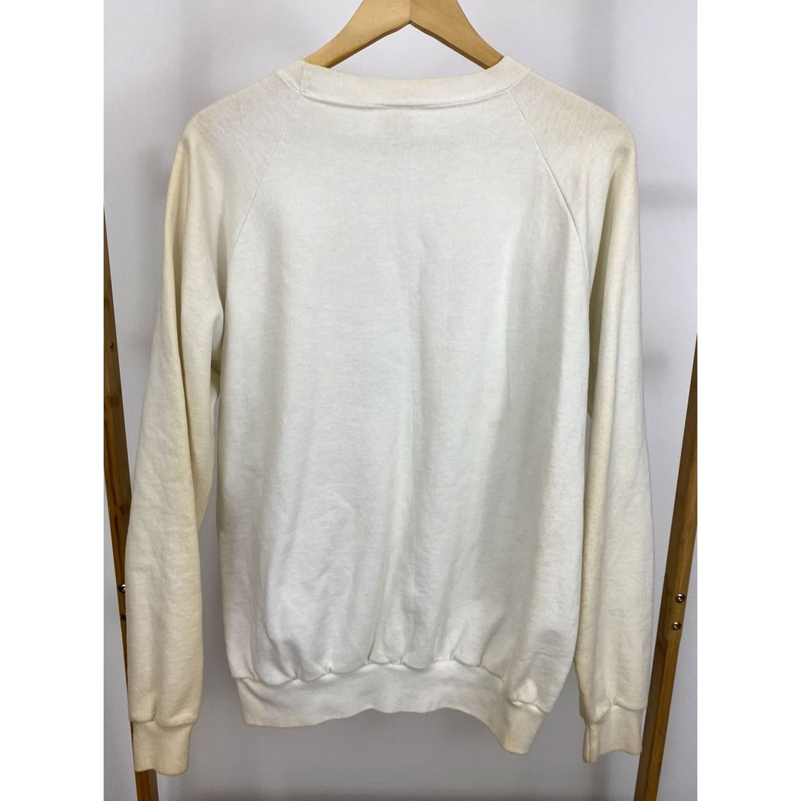 Vintage VTG 80s UNCC Charlotte 49er Pre-Law Society Raglan Crewneck Sweatshirt XL Men White/Cream Belton Crewneck Sweatshirt 80s Theme Size US XL / EU 56 / 4 - 7 Thumbnail