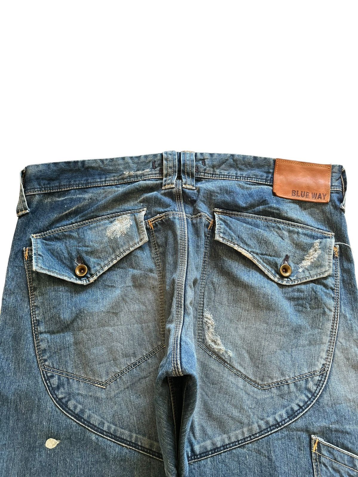 Japanese Brand Vintage Japanese Brand Acid Wash Carpenter Baggy Jeans Size US 34 / EU 50 - 9 Thumbnail