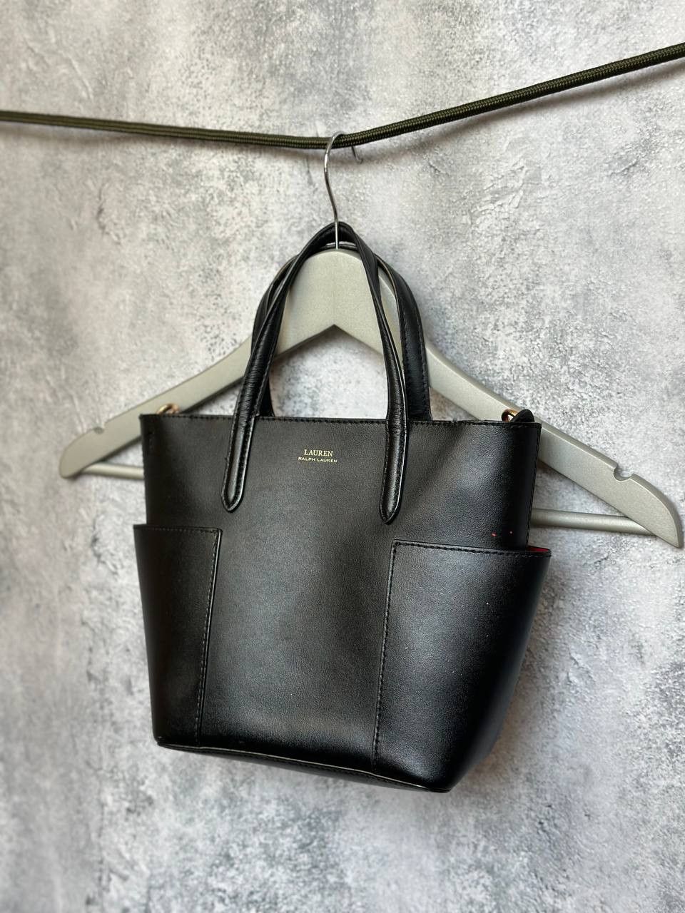 Lauren Ralph Lauren Lauren Ralph Lauren Black Leather Satchel / Tote Bag Size ONE SIZE - 1 Thumbnail