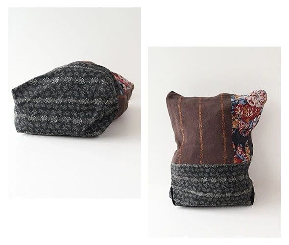 Kapital KAPITAL Patchwork Novel Tote Bag Black Size ONE SIZE - 3 Thumbnail