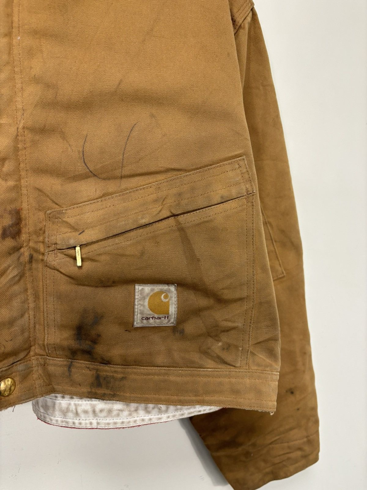 Carhartt Vintage 90s Carhartt USA Made Work Hype Boxy Cropped Jacket Size US M / EU 48-50 / 2 - 6 Thumbnail
