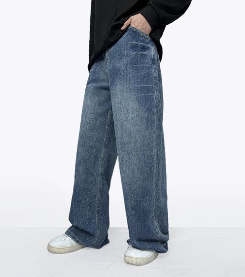 Vintage American-style loose straight casual men's jeans Size US 32 / EU 48 - 1 Thumbnail
