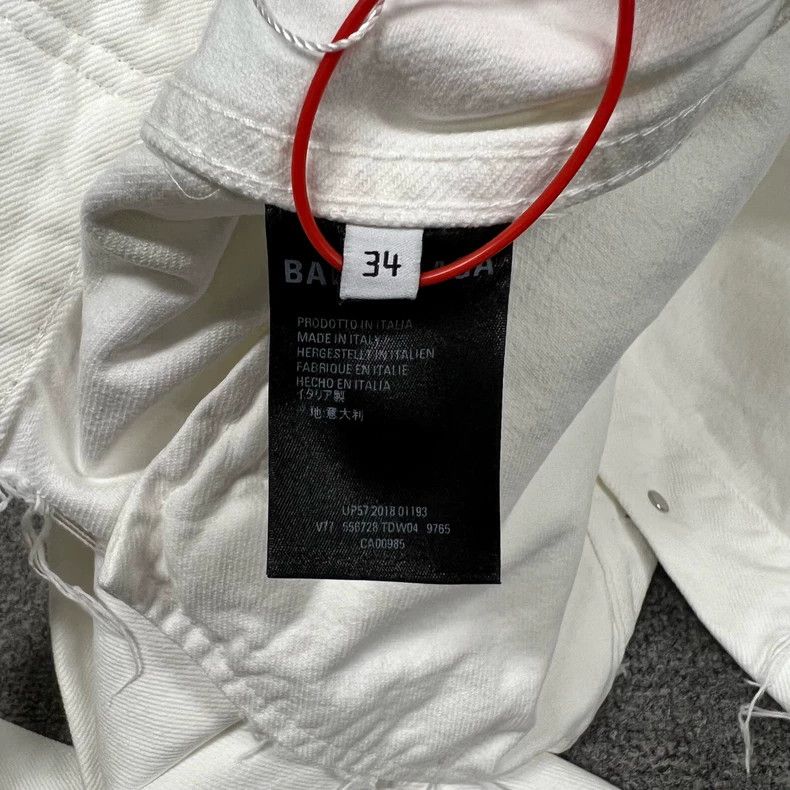 Balenciaga Balenciaga size 34 Collar embroidered Logo denim jacket Size XS / US 0-2 / IT 36-38 - 4 Thumbnail
