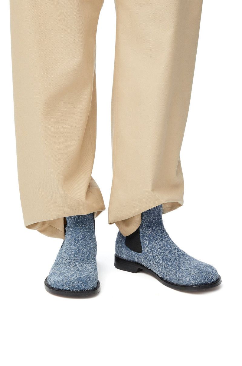 Loewe o1in1g0426 Campo Chelsea Boots in Raw Denim Size US 9 / IT 39 - 2 Thumbnail