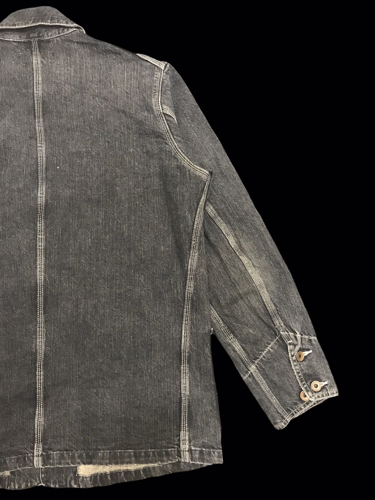Edwin 💥ARCHIVAL💥VTG EDWIN BLACK WASH CHORE JACKET F361 Size US L / EU 52-54 / 3 - 11 Thumbnail