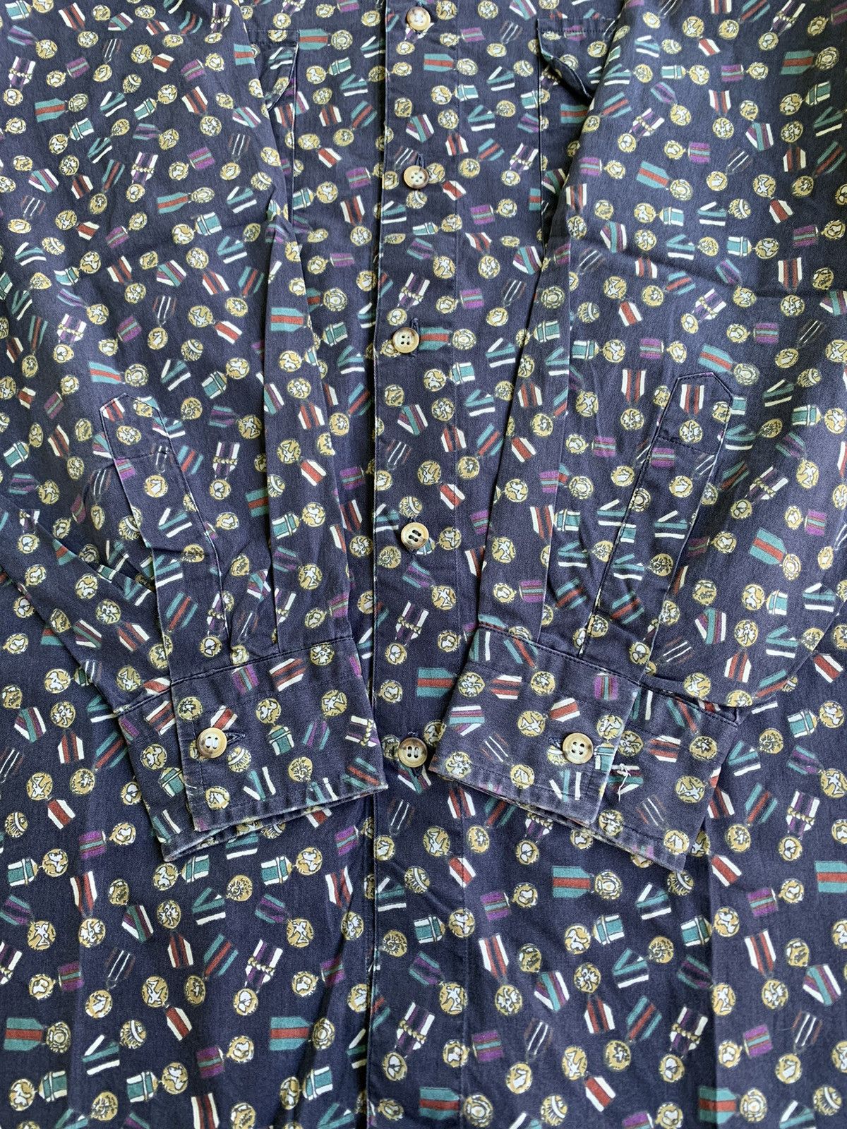 Beauty Beast × Givenchy Givenchy Gentleman Charter Print Vintage Shirt Size US M / EU 48-50 / 2 - 7 Thumbnail