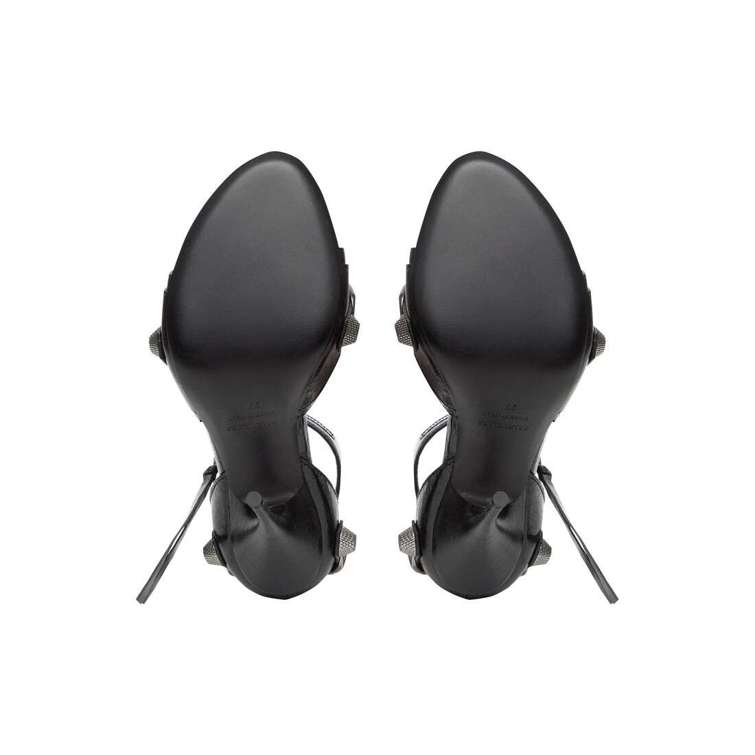 Balenciaga o1mt1gz0425 Cagole 110mm Sandals in Black Size US 9 / IT 39 - 9 Thumbnail