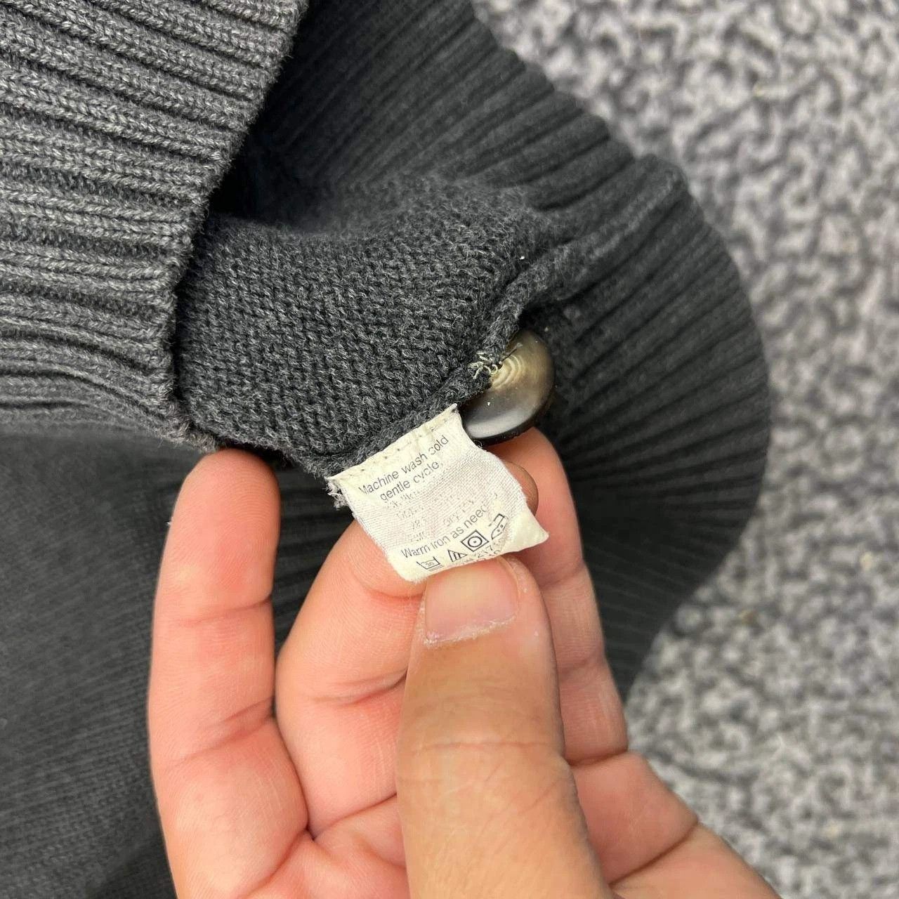J.Crew J.Crew Sweater Men Gray Button Mock Neck Pullover Cotton S Size US S / EU 44-46 / 1 - 3 Thumbnail