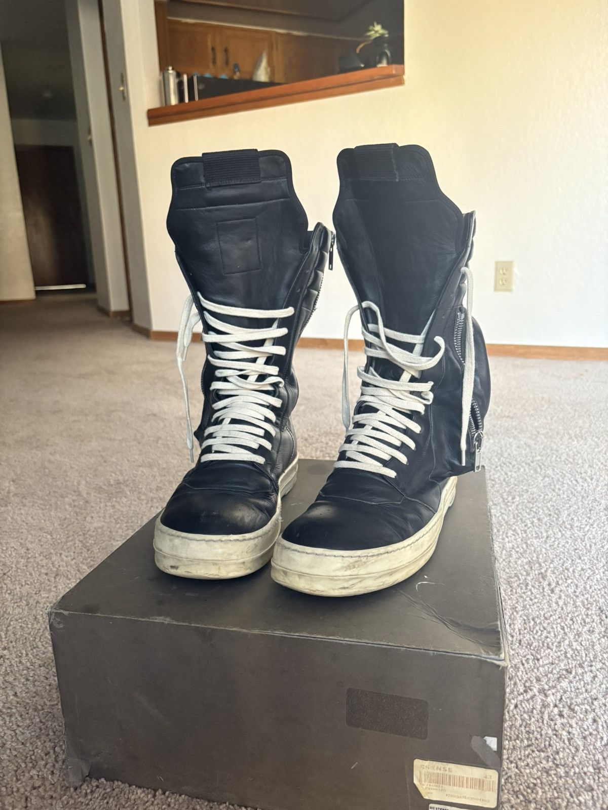 Rick Owens Rick owens leather cargobaskets Size US 11 / EU 44 - 10 Thumbnail