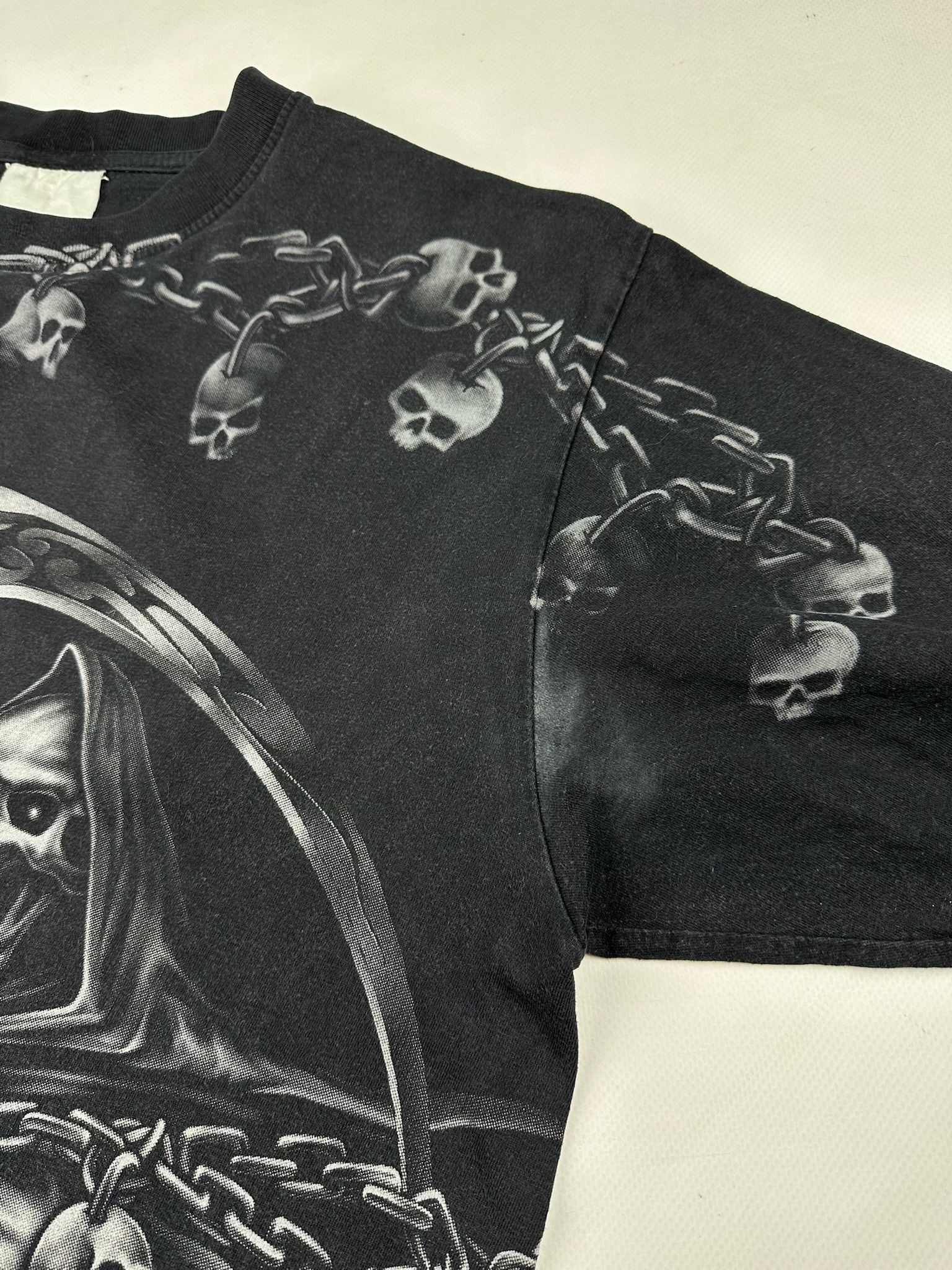 Affliction Affliction style Grim Reaper Skull T Shirt aop Size US XL / EU 56 / 4 - 5 Thumbnail
