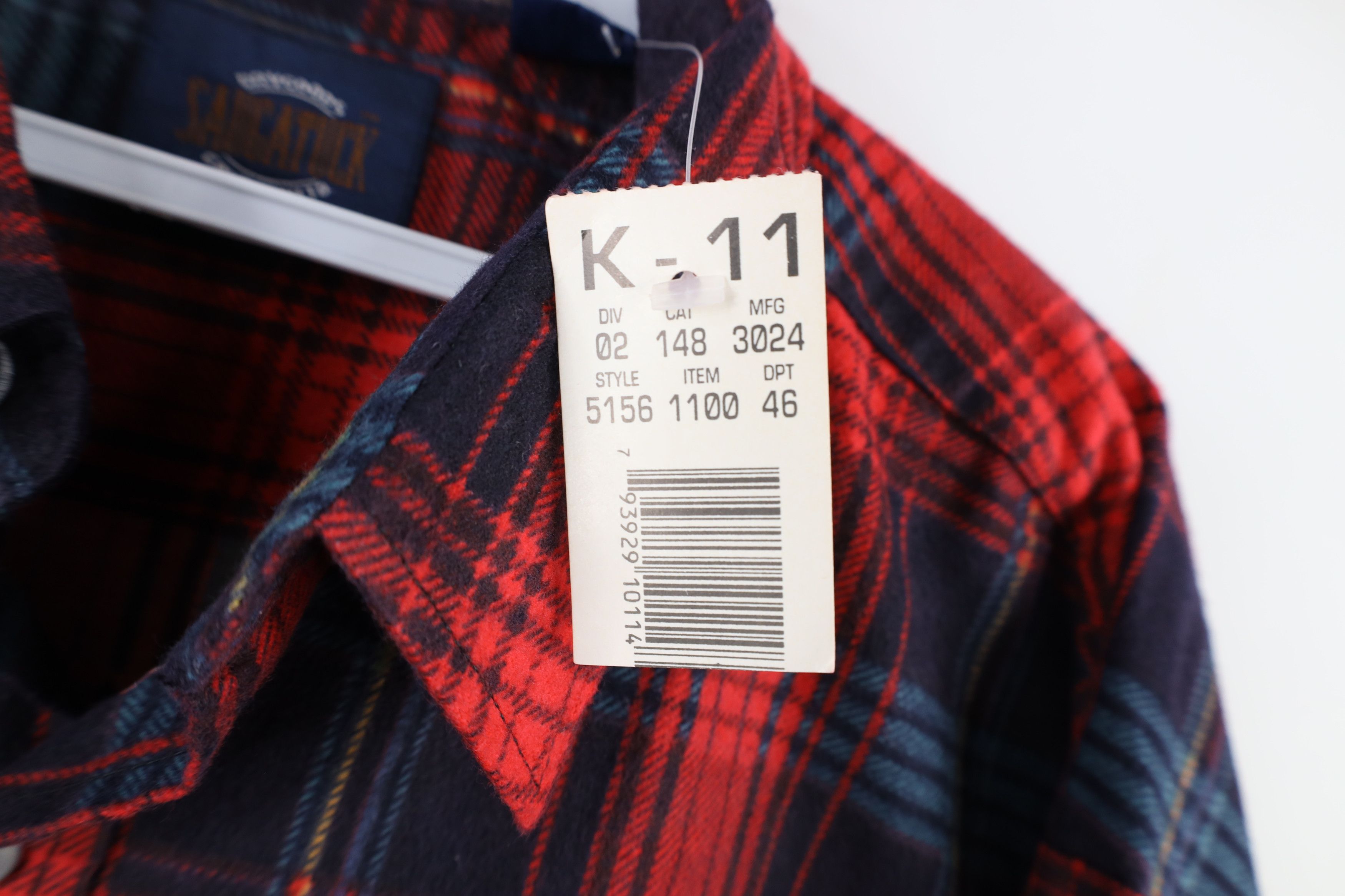 Vintage Deadstock Vintage 90s Streetwear Collared Button Shirt Plaid Size US L / EU 52-54 / 3 - 4 Thumbnail