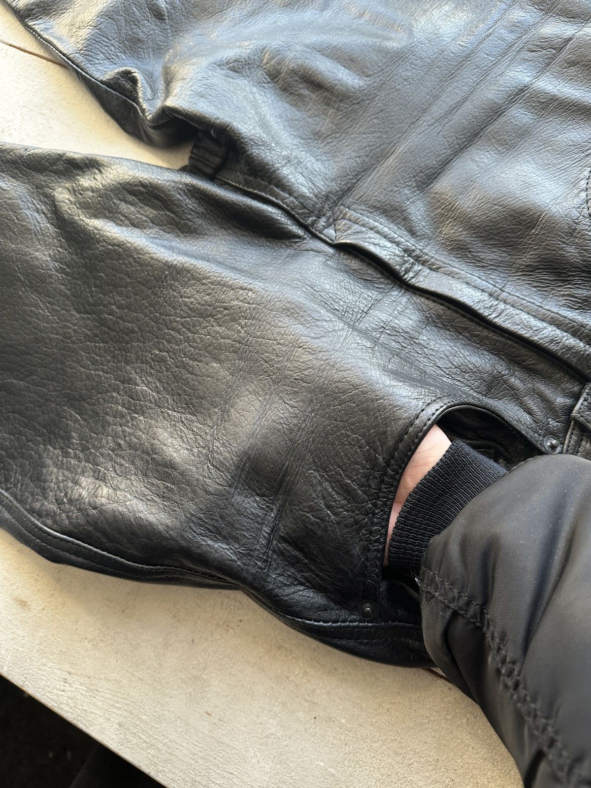 Leather HAVEBA 🚨VNTG leather pants motorcycles Black LUXURY Y2K Size 25" / US 0 / IT 36 - 7 Thumbnail