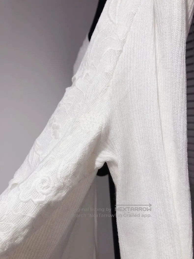 Other Valentino White lace knit top sweater Size S / US 4 / IT 40 - 5 Thumbnail