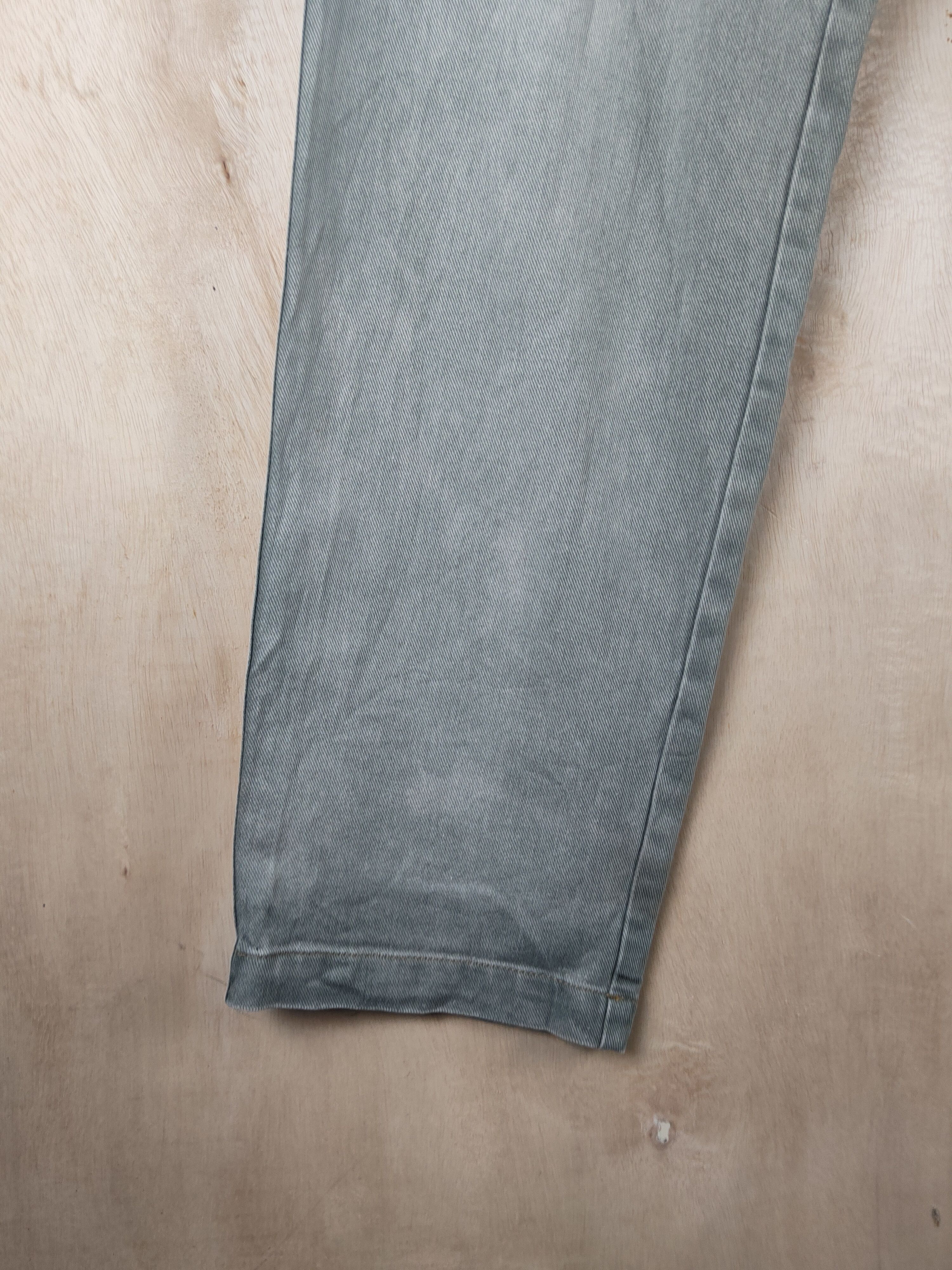Japanese Brand Street Walker Green Faded Distressed Ripped Jeans #S2507 Size US 30 / EU 46 - 4 Thumbnail