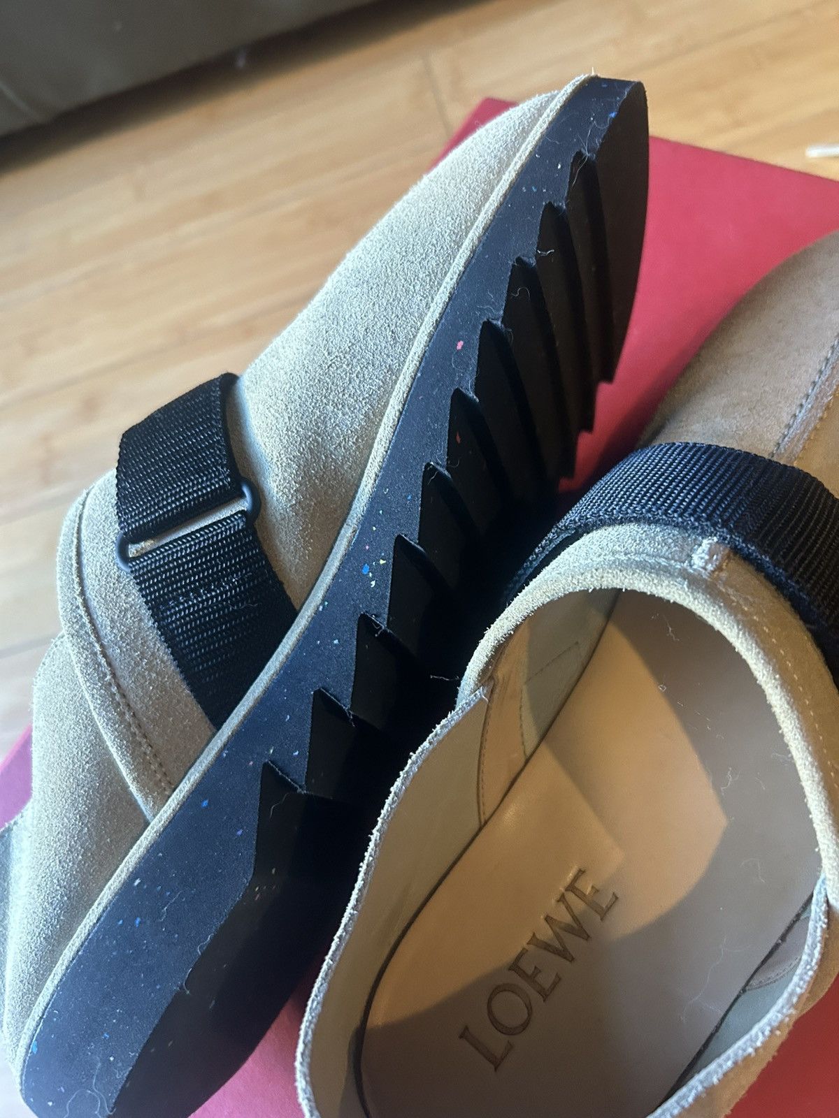 Loewe Loewe Collapsable Heel Suede Slip Ons Size US 12 / EU 45 - 5 Thumbnail