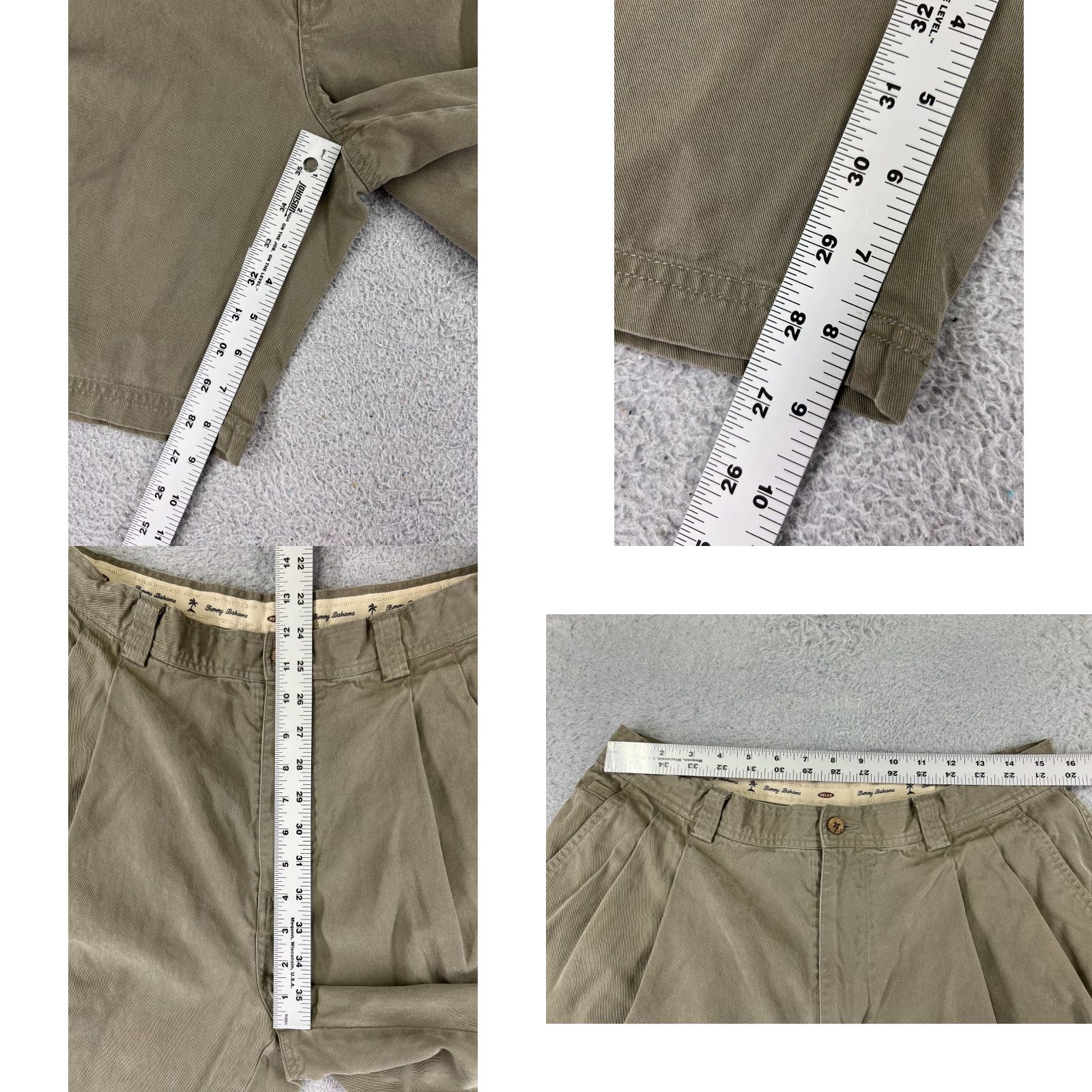 Tommy Bahama Tommy Bahama Shorts Mens 35 Beige Pleated Bermuda Tencel Blend Golf Golfer Size US 35 - 8 Thumbnail