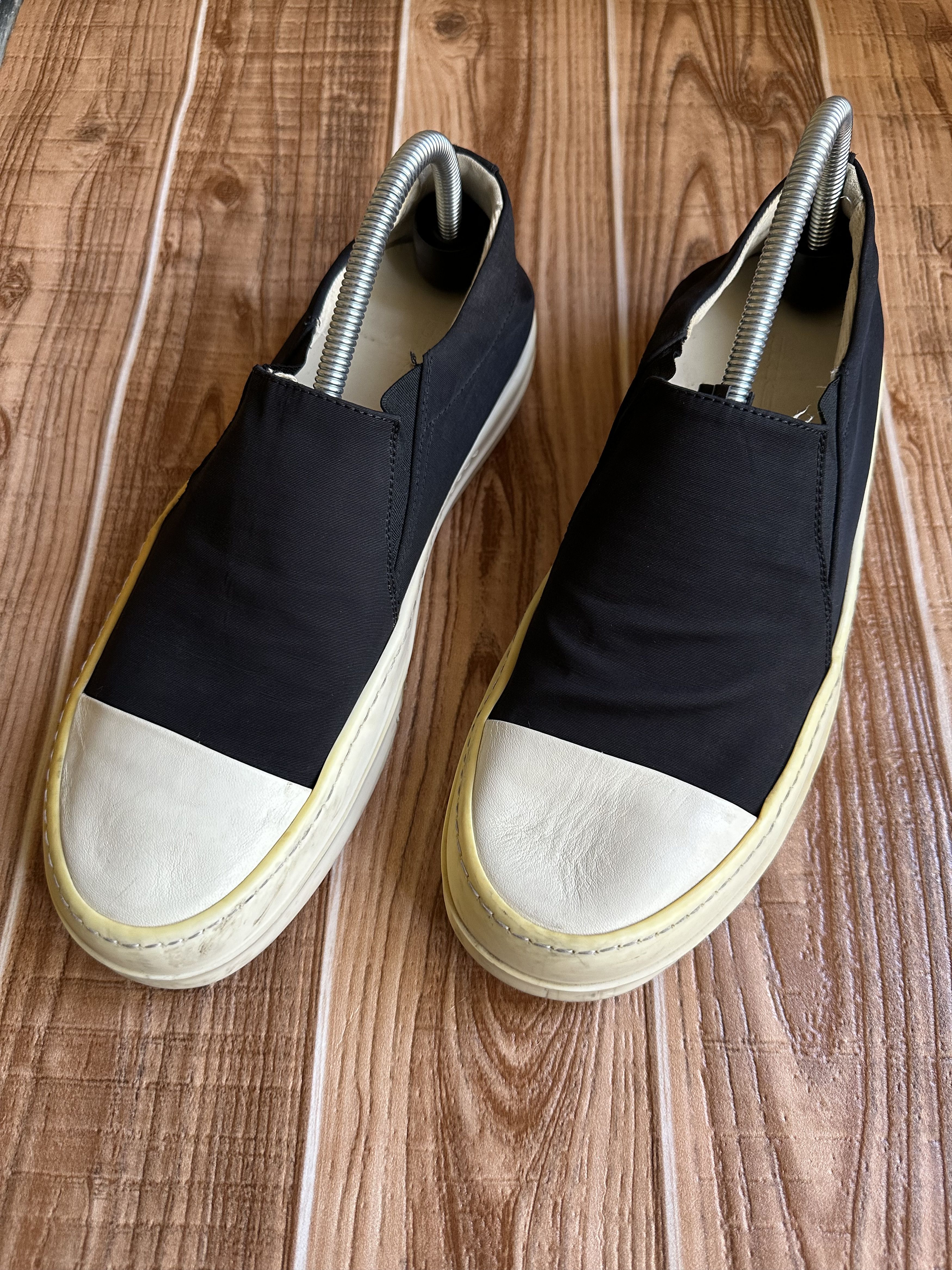 Rick Owens Rick Owens Drkshdw Slip on Boat SNeakers black Milk Size US 10 / EU 43 - 2 Thumbnail