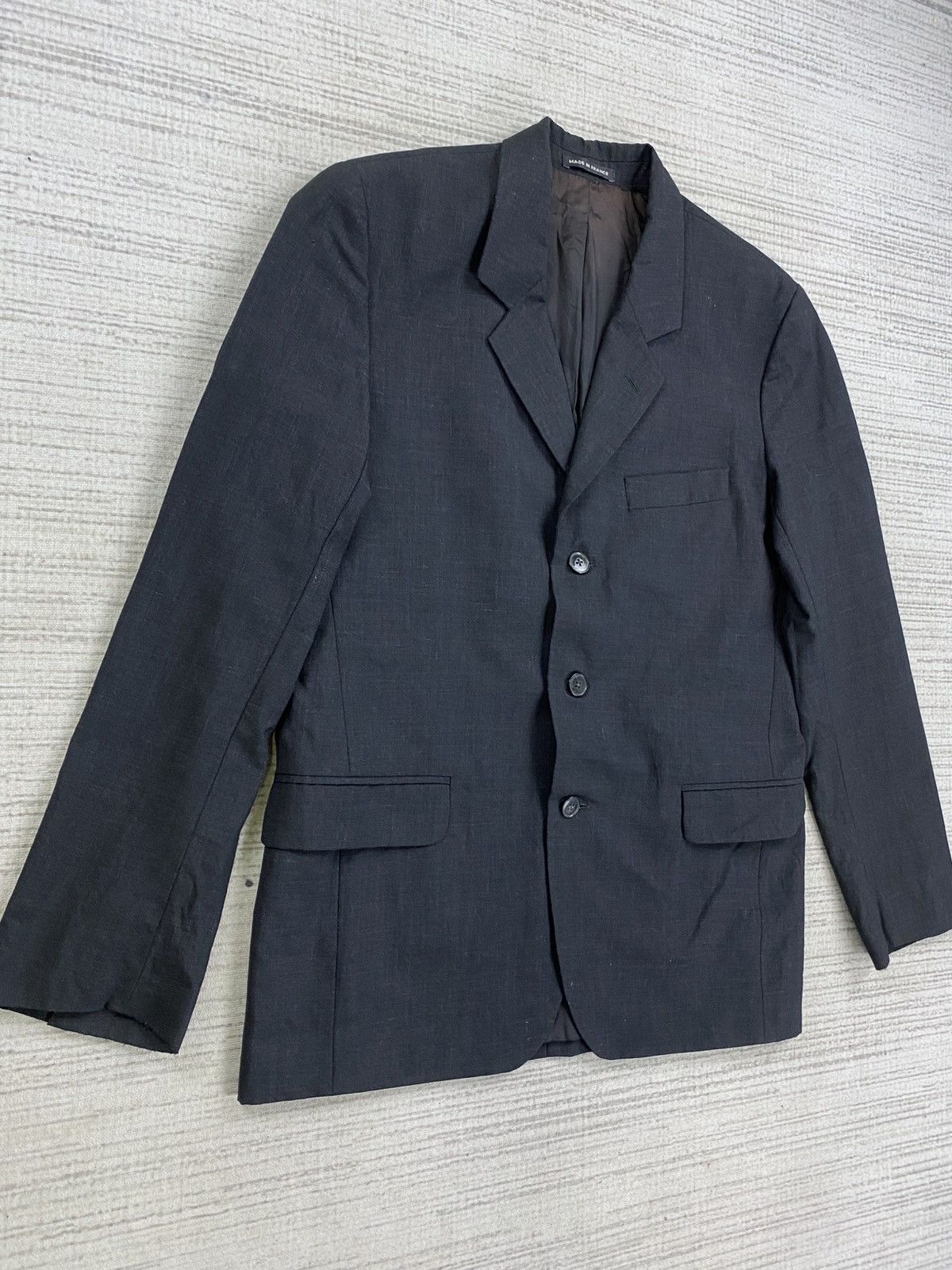 agnes b. 🔥 Agnes B. Made in France Black Blazer Jacket Size US M / EU 48-50 / 2 - 3 Thumbnail