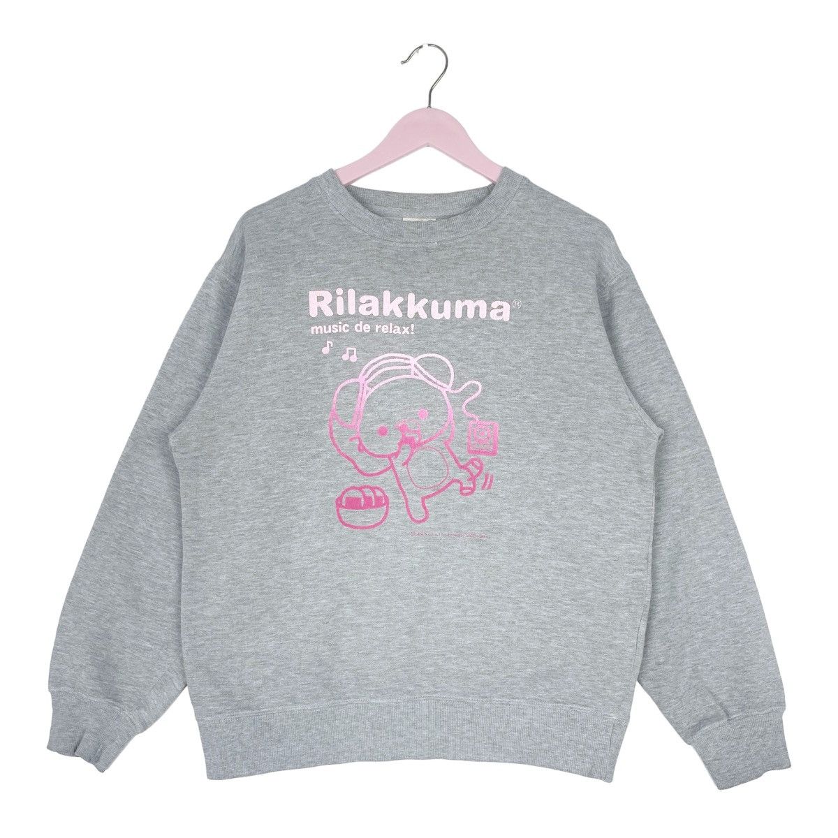 Designer × Vintage Rilakkuma Grey Sweatshirt Crewneck Pullover Jumper Size L / US 10 / IT 46 - 1 Thumbnail