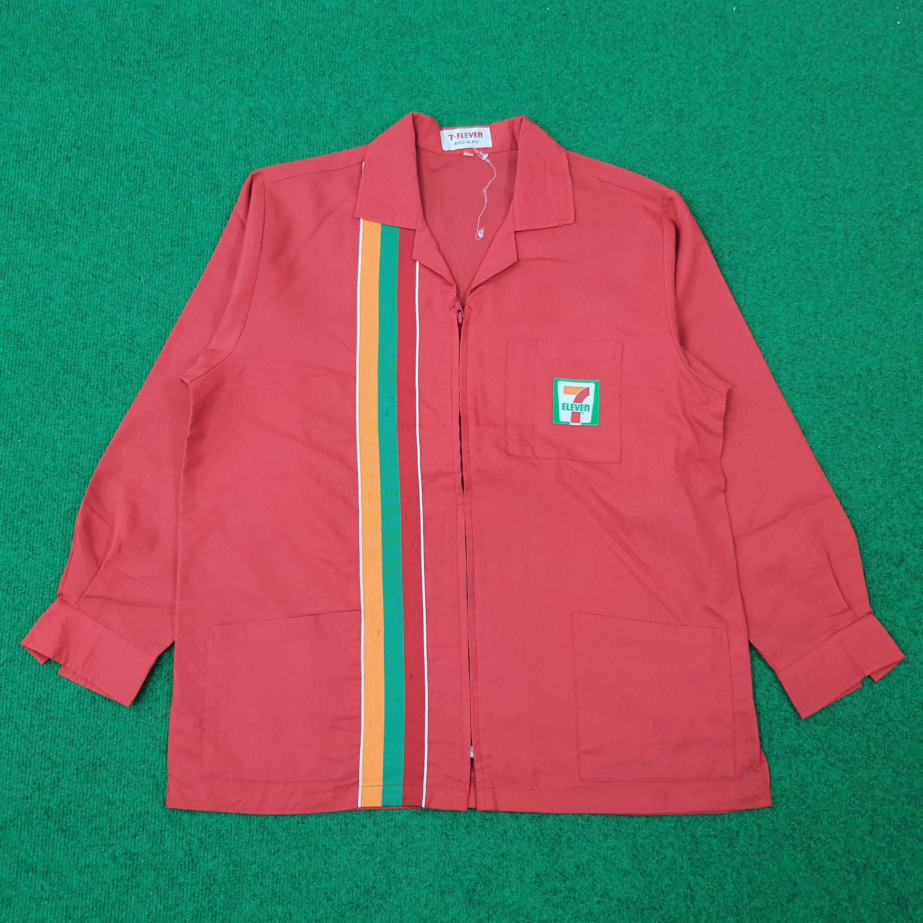 Japanese Brand × Vintage Vintage 7 Eleven Staff Japan Edition Uniform Jacket C219N66 Size US M / EU 48-50 / 2 - 1 Thumbnail