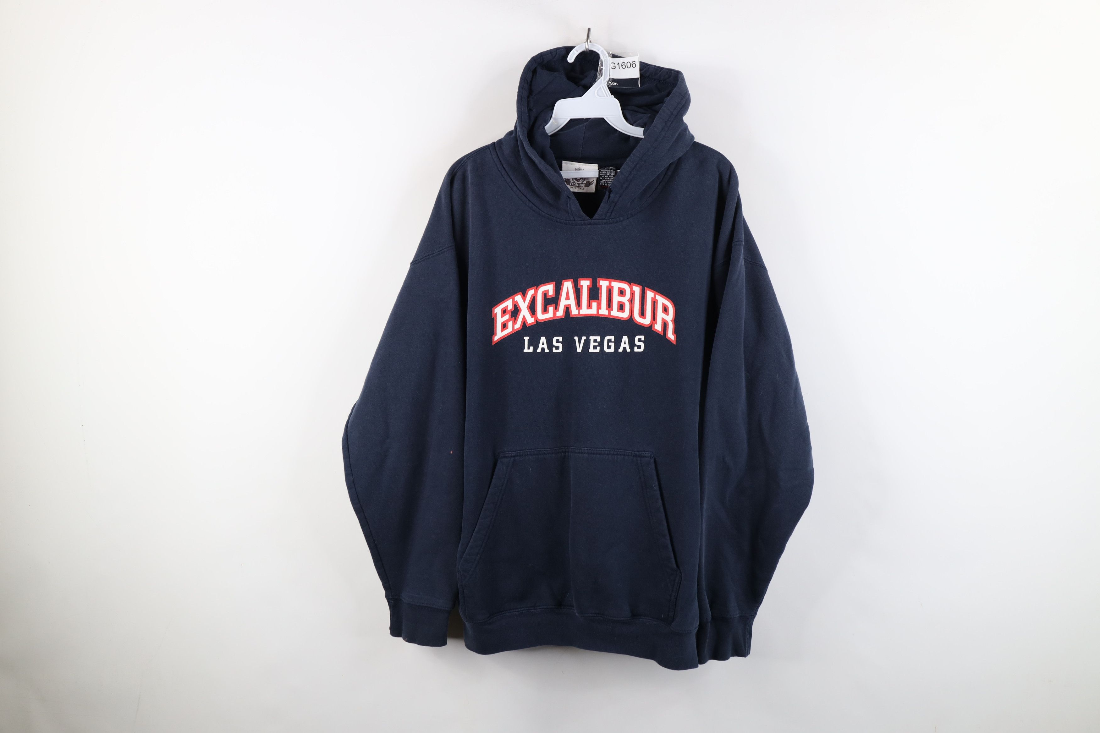 Vintage Vintage 90s Spell Out Excalibur Las Vegas Hoodie Sweatshirt Size US XL / EU 56 / 4 - 1 Thumbnail