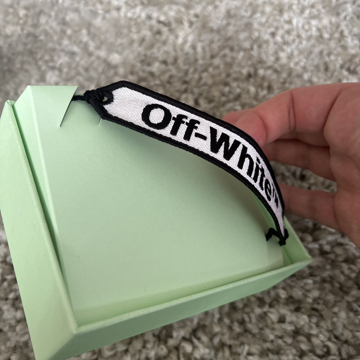 Off-White Off-White black bracelet new one size Size ONE SIZE - 4 Thumbnail