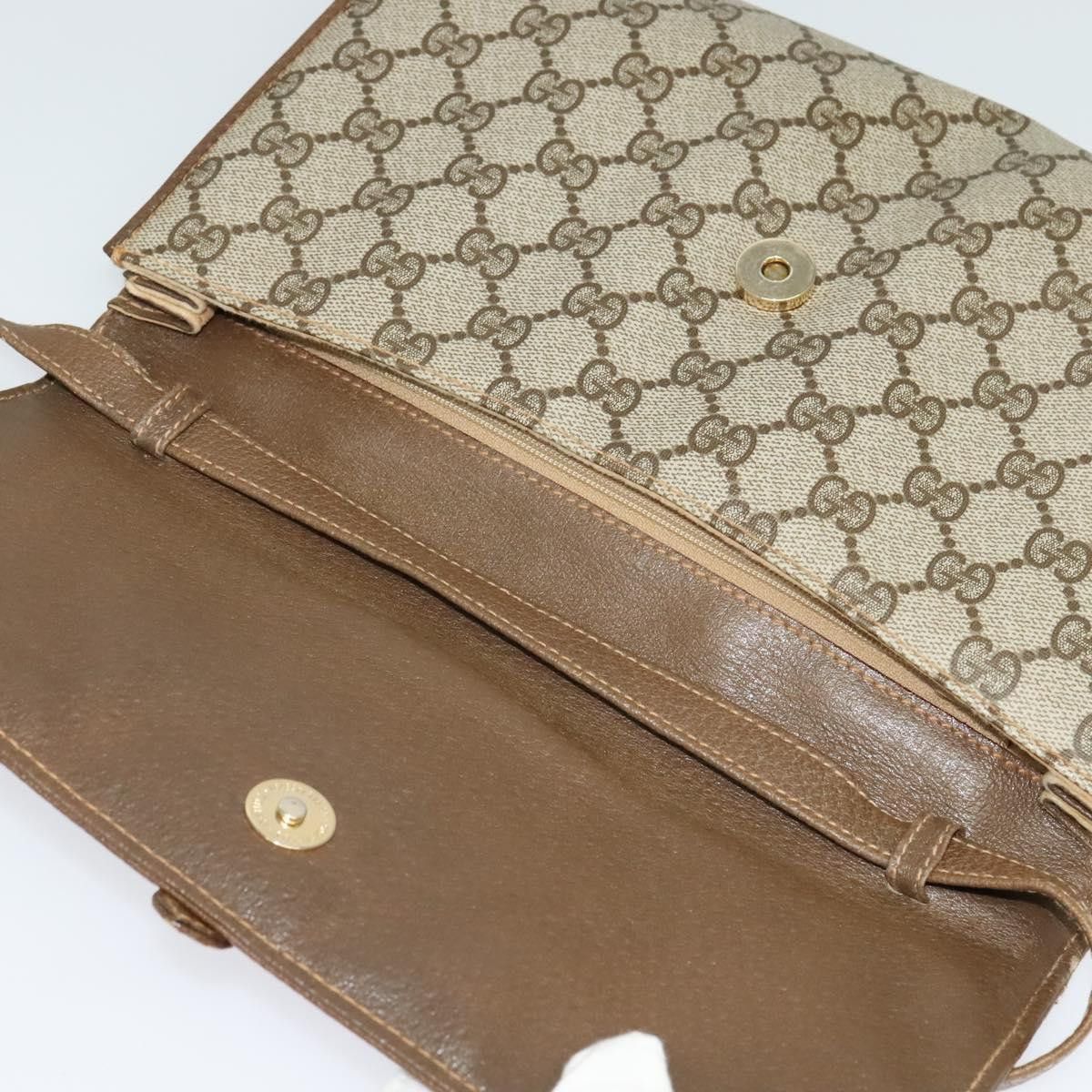 Gucci GUCCI GG Supreme Shoulder Bag Pvc Beige Gold 118 02 050 Size ONE SIZE - 16 Thumbnail